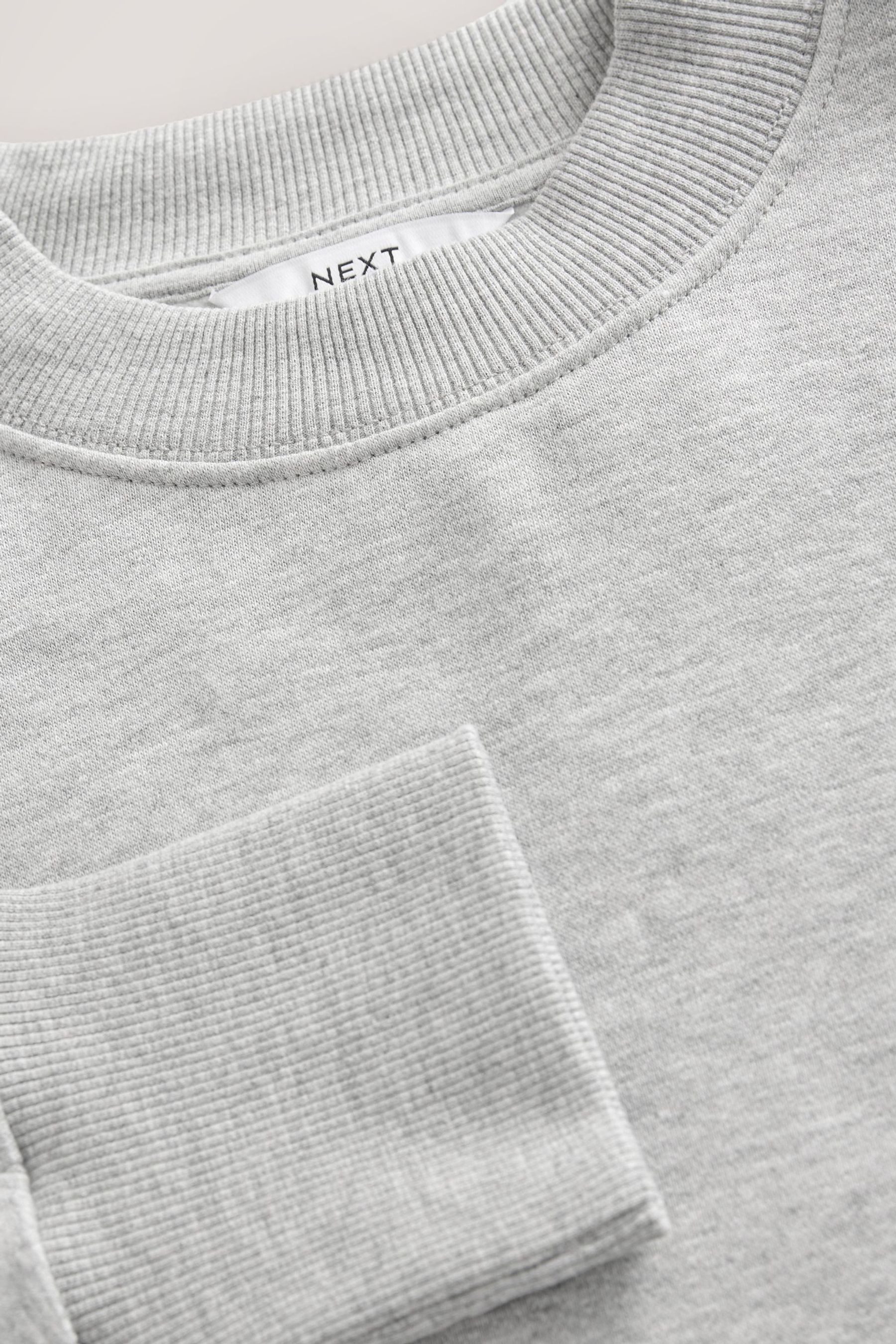 Next Longsweatshirt Angerautes Relaxed Fit Oversized-Sweatshirt günstig online kaufen