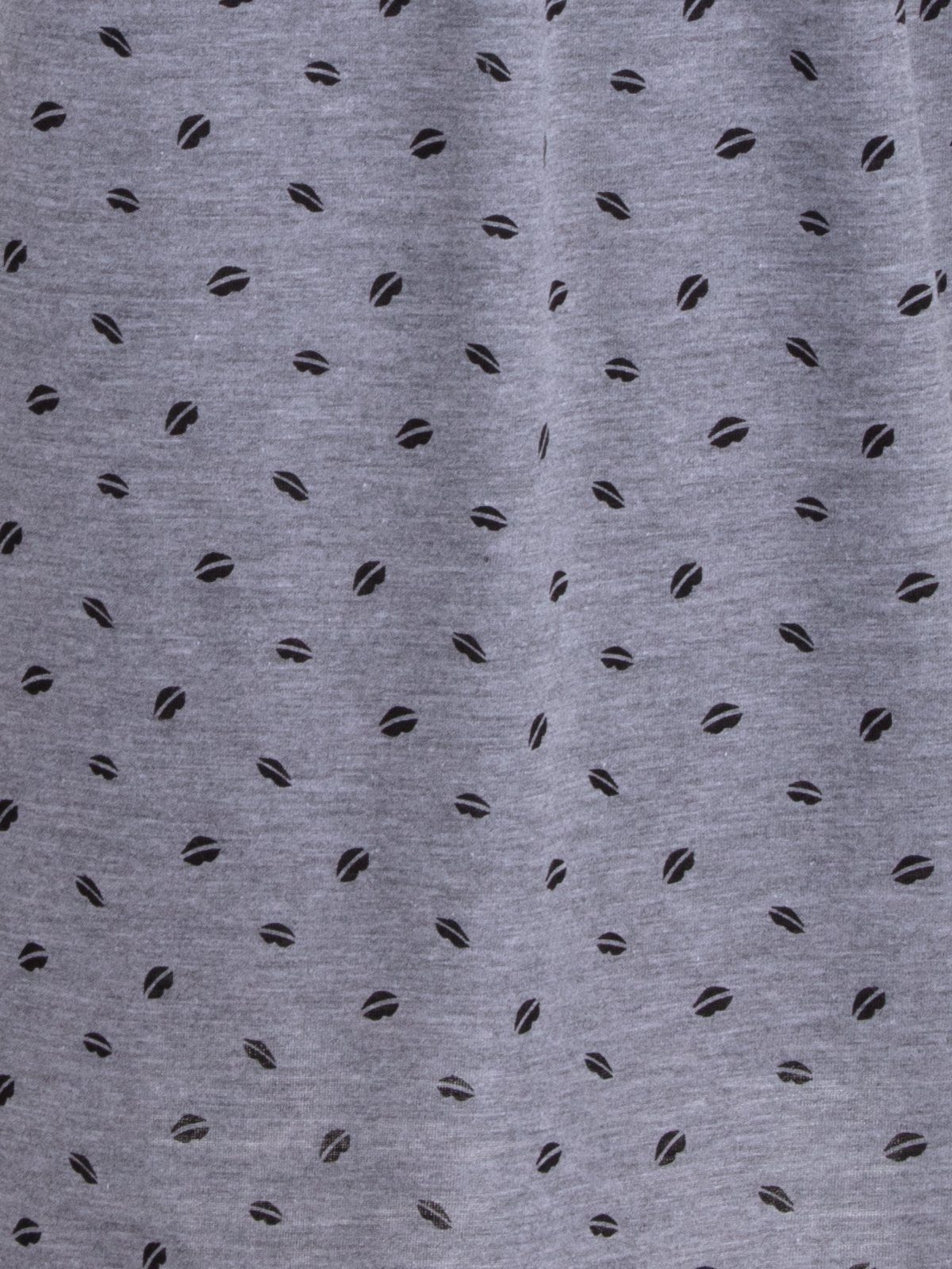 zeitlos Nachthemd Nachthemd Kurzarm - grau Kussmund