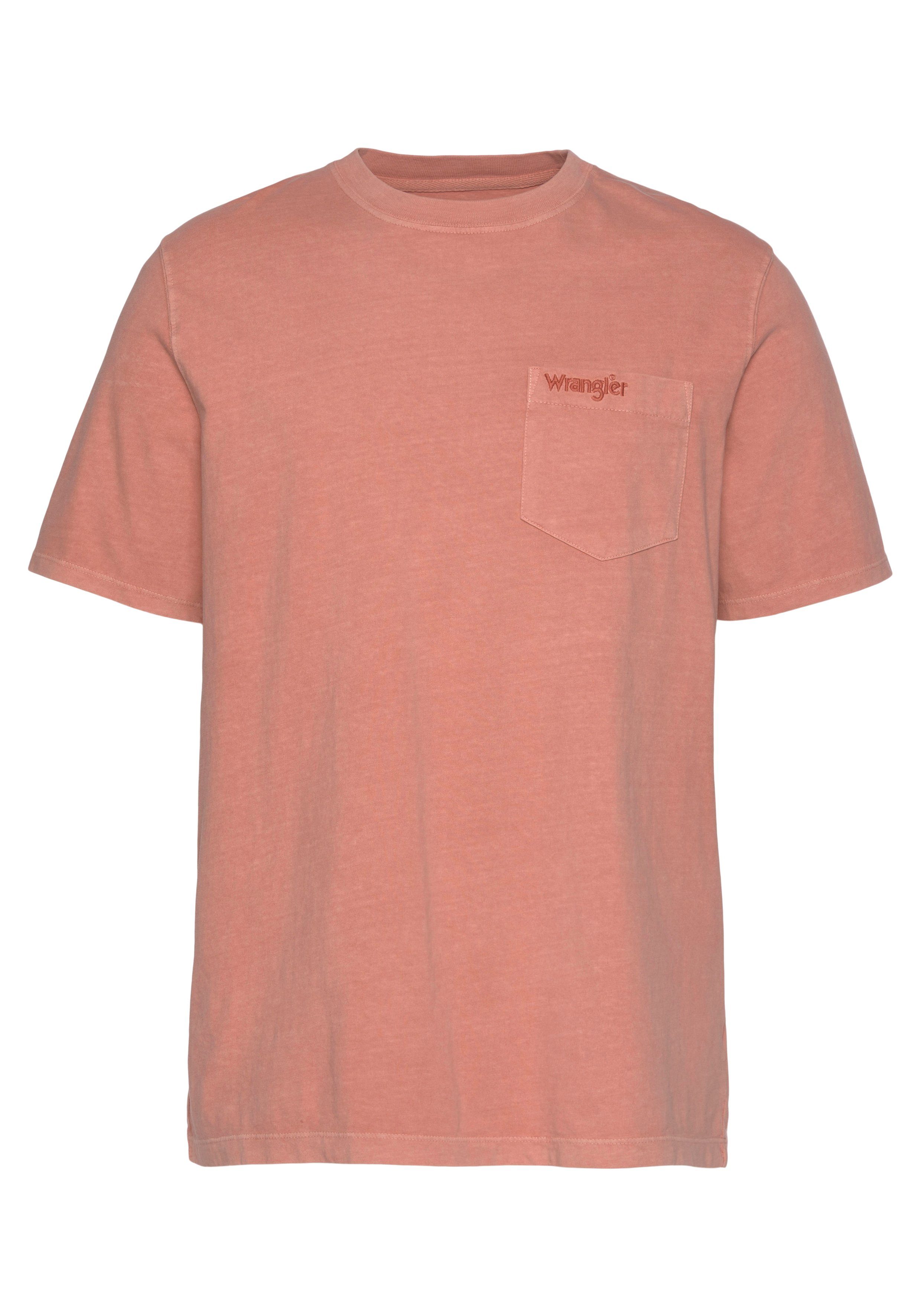 Wrangler T-Shirt Pocket Tee etruscan red