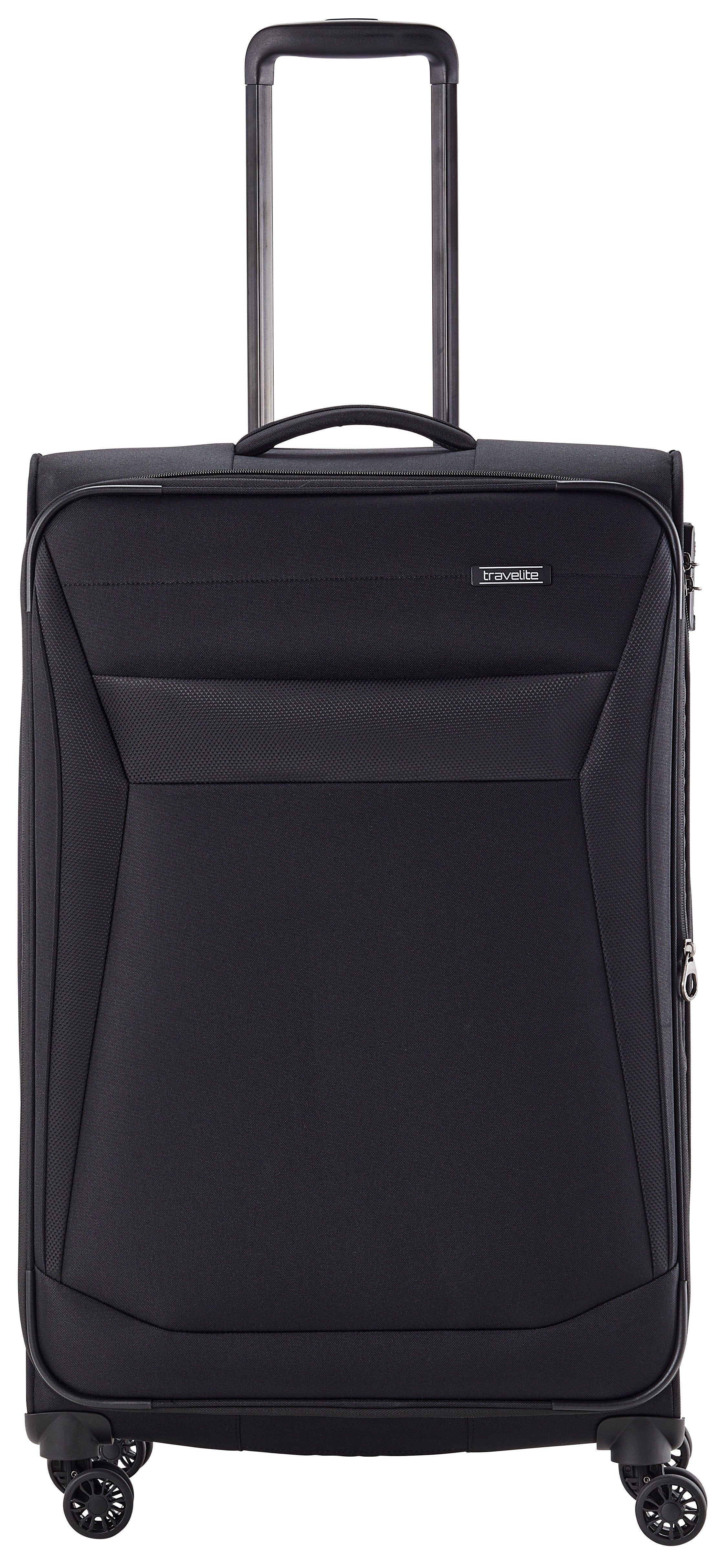 travelite Weichgepäck-Trolley CHIOS Reisekoffer, 4 Rollen, TSA-Schloss – flexibles Reisegepäck