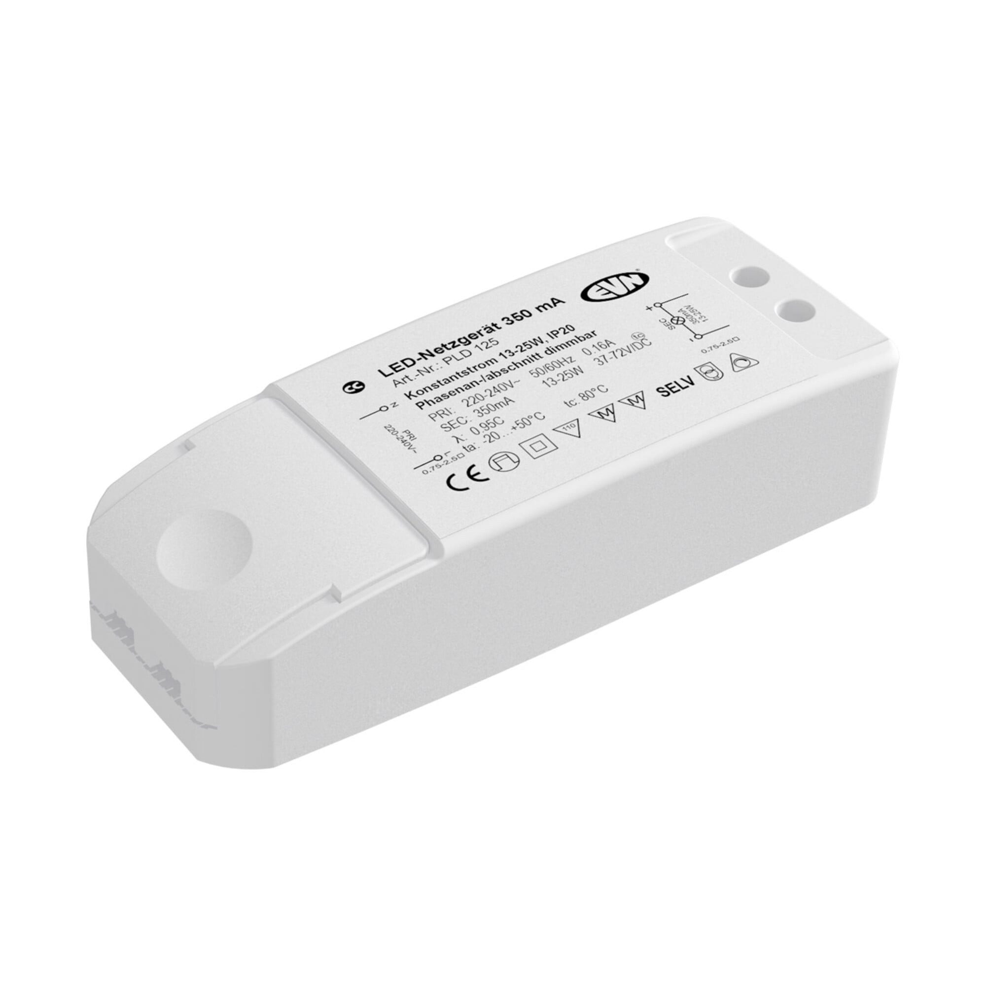 Contorion Stromerzeuger EVN Lichttechnik P-LED Netzgerät IP20 350mA 13-25Wdim PLD125