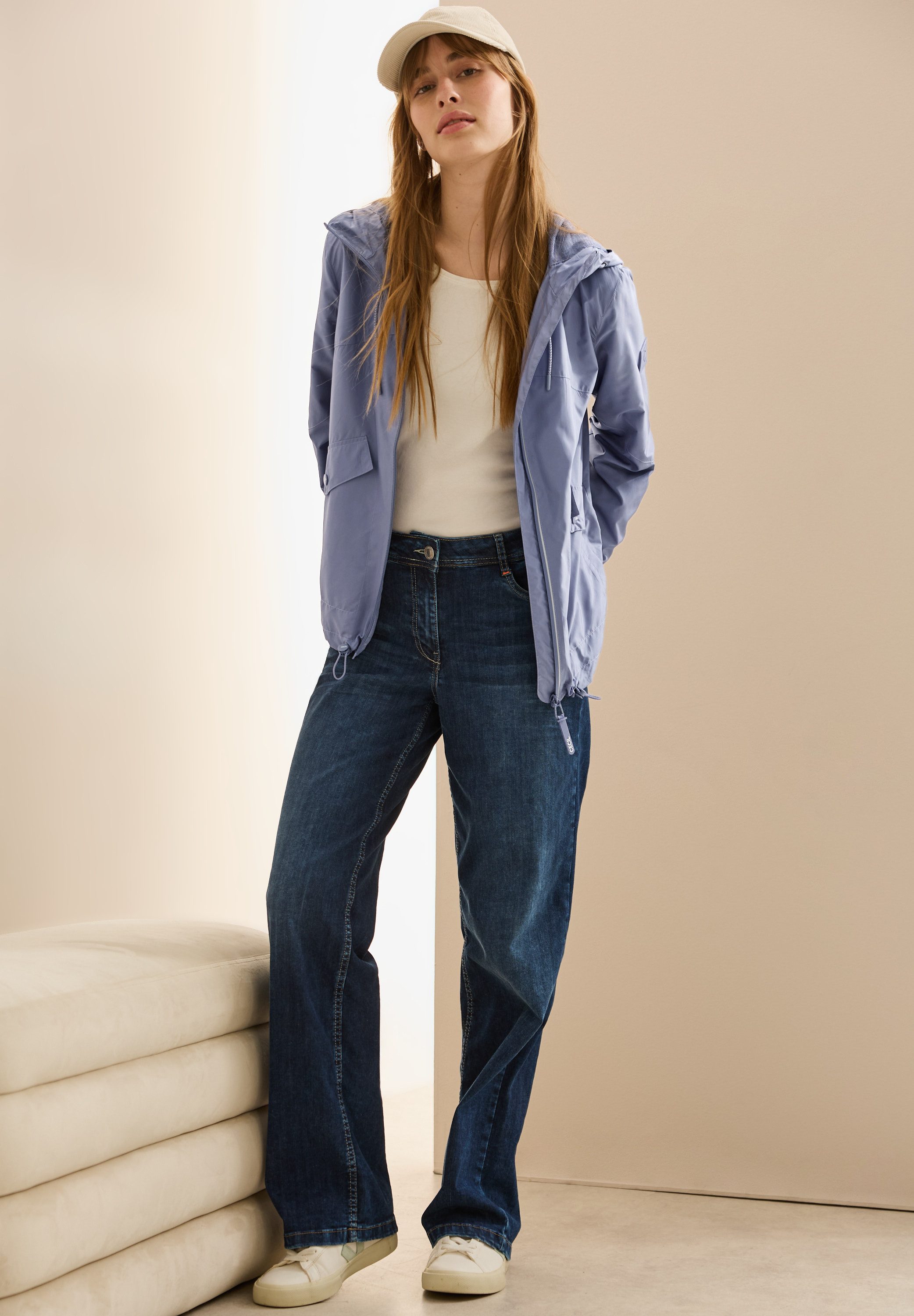 CECIL Windbreaker mit Kapuze und Tunnelzug