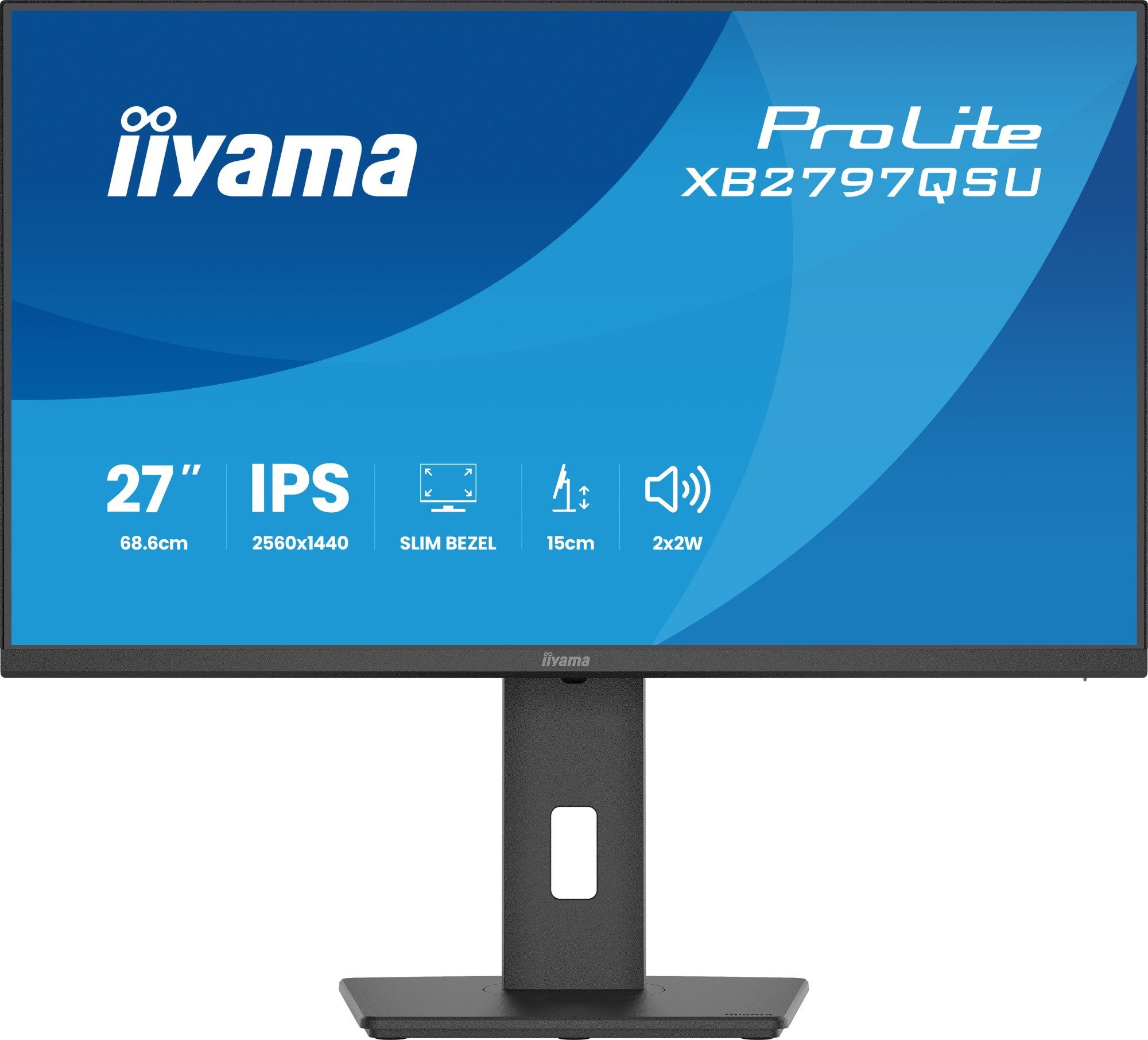 Iiyama XB2797QSU-B1 TFT-Monitor (68,6 cm/27 ", 2560 x 1440 px, QHD, 1 ms Reaktionszeit, 75 Hz, LED)