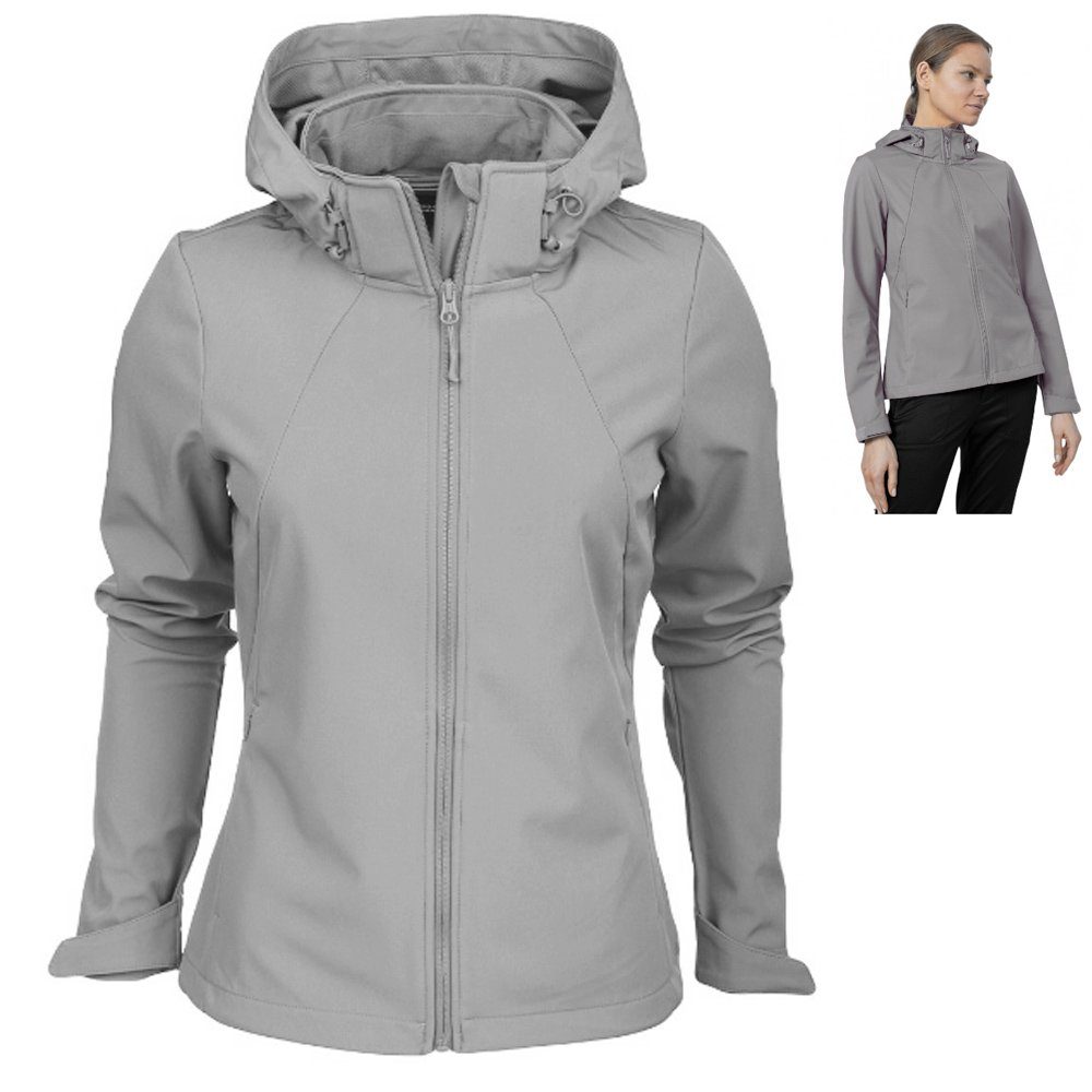 4F Hardshelljacke 4F - Neo Dry 5 000 - Damen Softshelljacke - grau melange