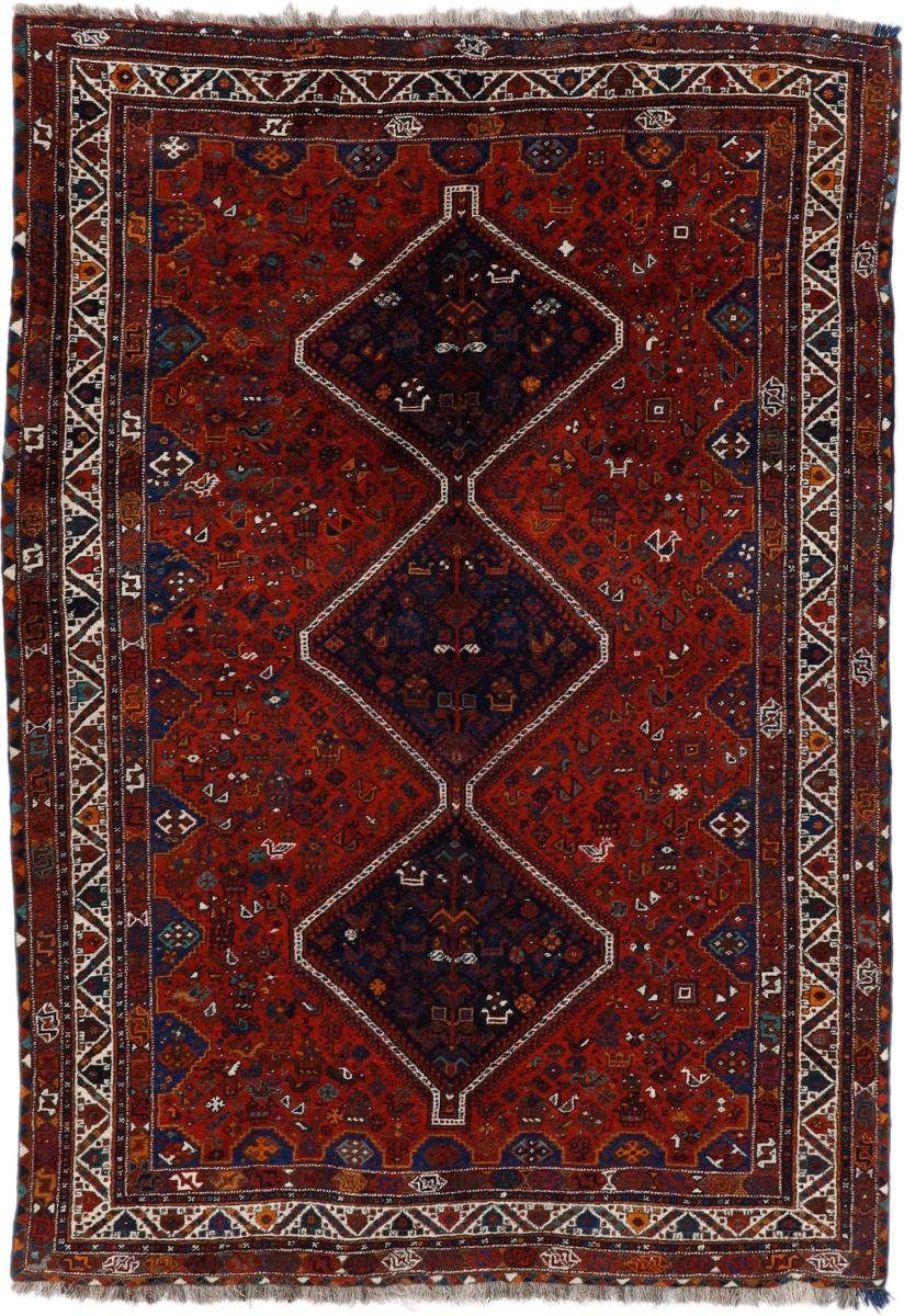 221x319 Handgeknüpfter 10 / Höhe: Orientteppich Nain Trading, Shiraz mm Orientteppich Perserteppich, rechteckig,