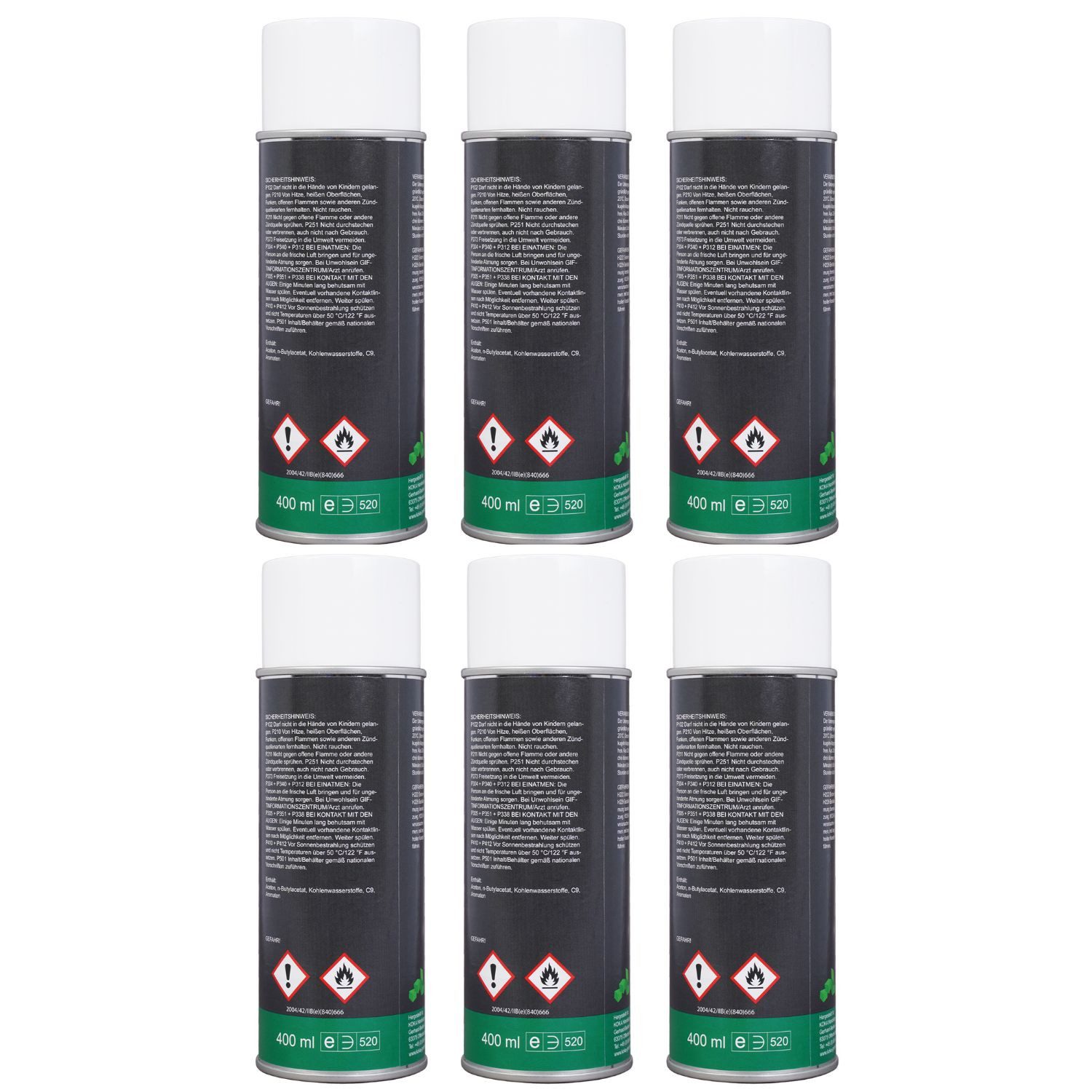 KOKA 6x Antifouling Spray Silber Bewuchs-Schutz Boot Lackschutz (Dosen, 6 St., 6x 400ml Dose), Langzeitschutz Antihaft-Schicht für Bootsrumpf Rumpf Antrieb Propeller