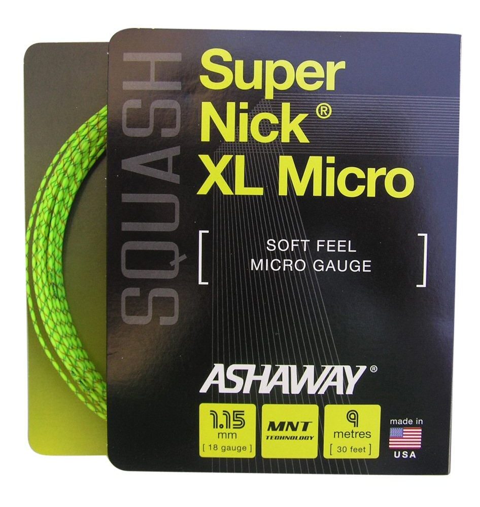 Squashsaite Super Nick XL Micro 1.15mm gelb 10m Set