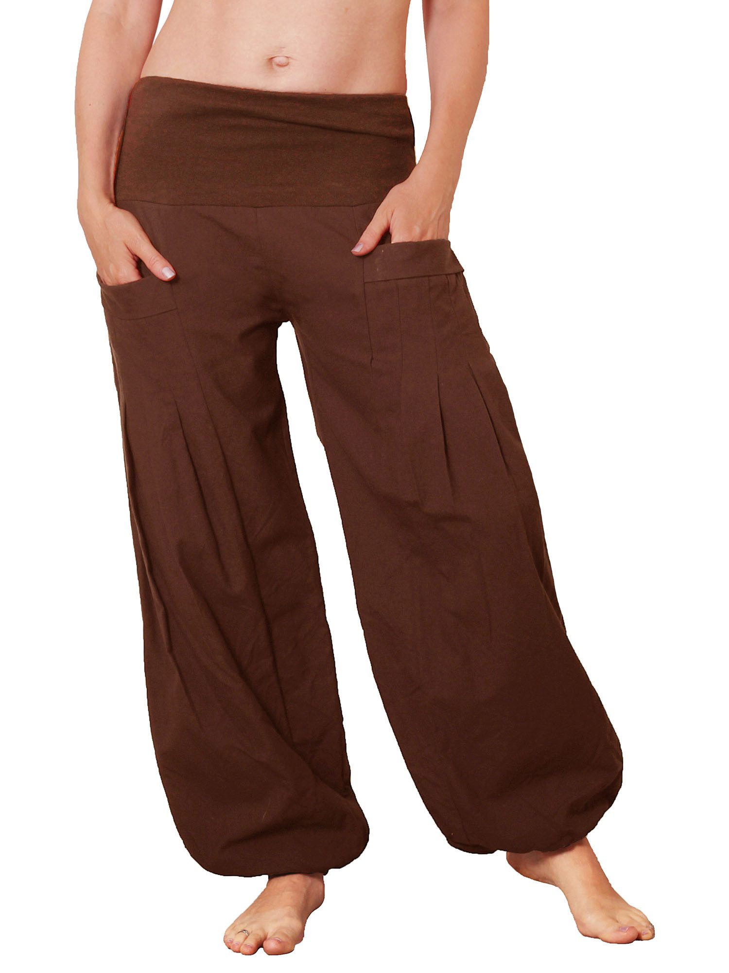 Pumphose Pocket-Pumphose mit Taschen, Unisex, Modell Nr. P31 Braun