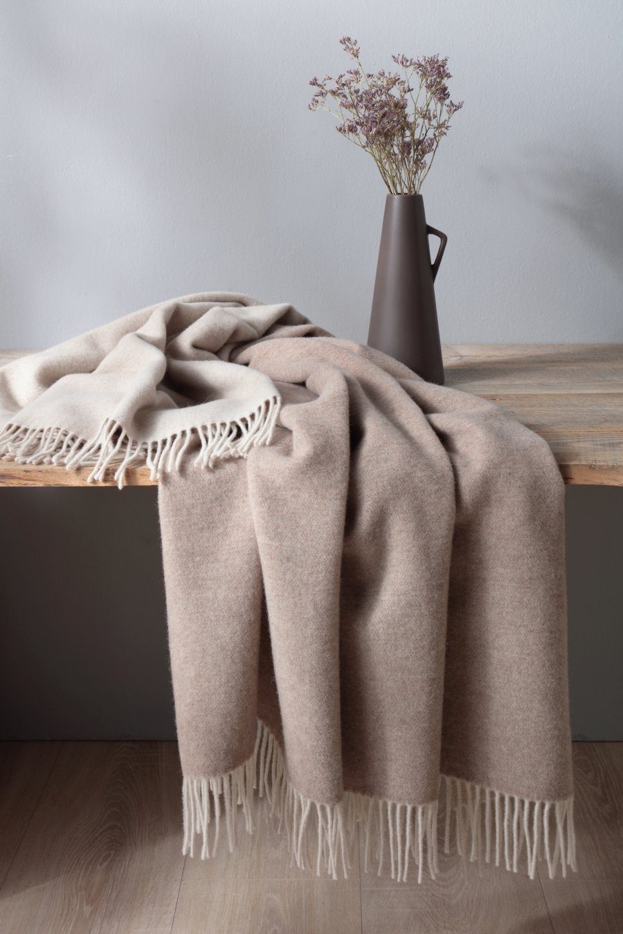 Wohndecke Naturale, Traumschloss, 80% Wolle, 20% Kaschmir, luxuriöse Qualit günstig online kaufen