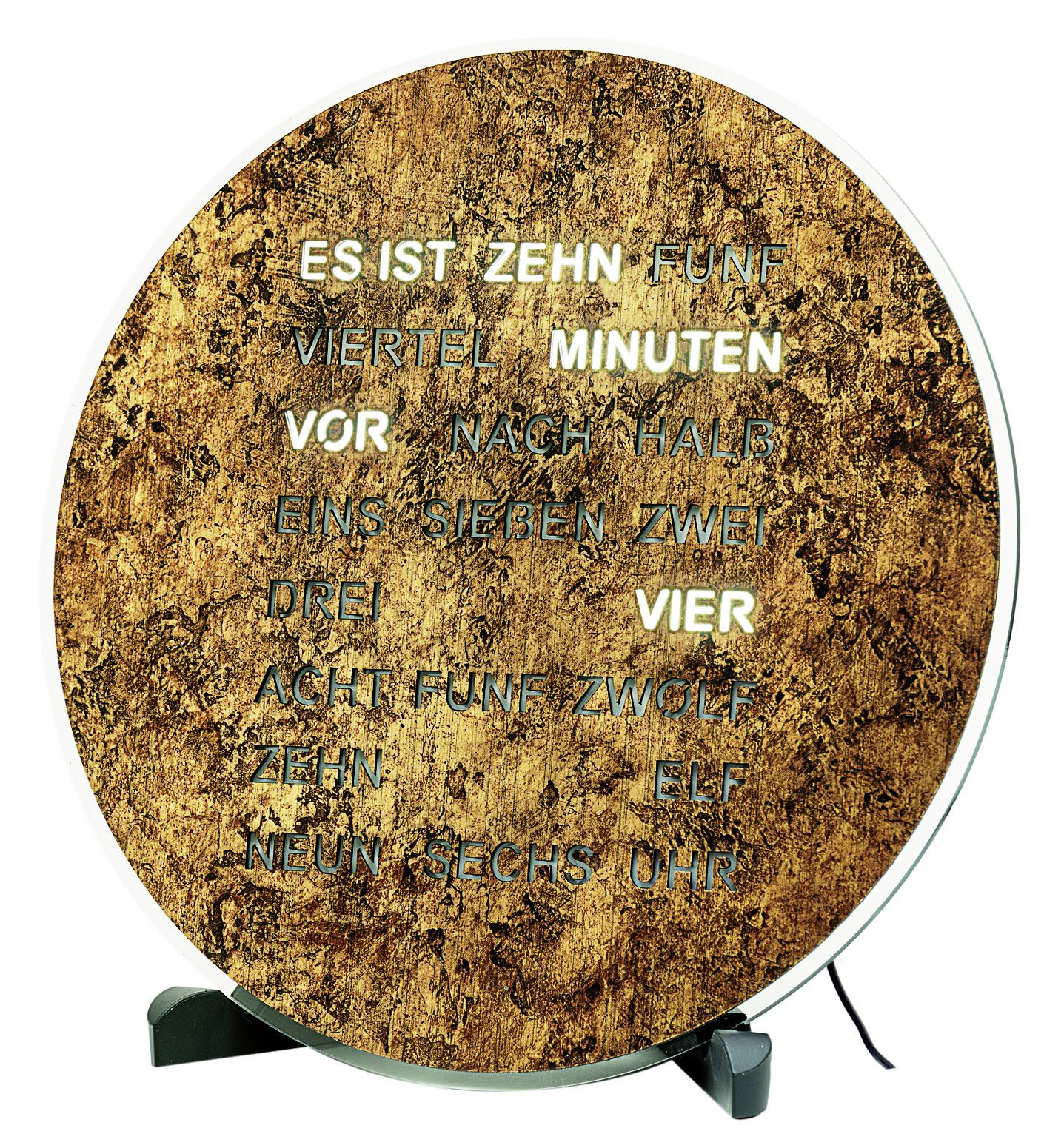 AMS Tischuhr Quarzuhr, Wohnzimmer, Esszimmer