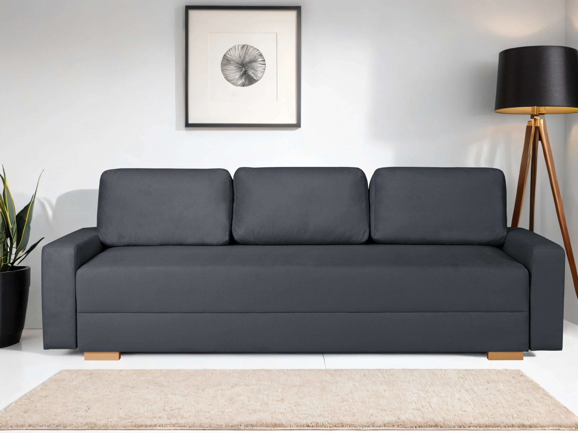 Home affaire 3-Sitzer "SHERIDIAN Schlafsofa mit Bettkasten, in Feincord & V günstig online kaufen