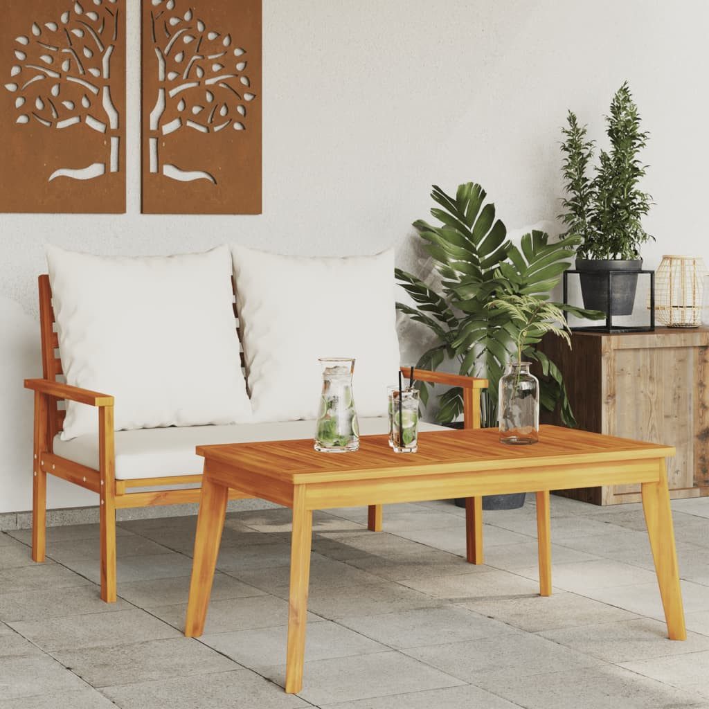 vidaXL Gartenlounge-Set Gartensofa-Set mit Kissen Massivholz Akazie