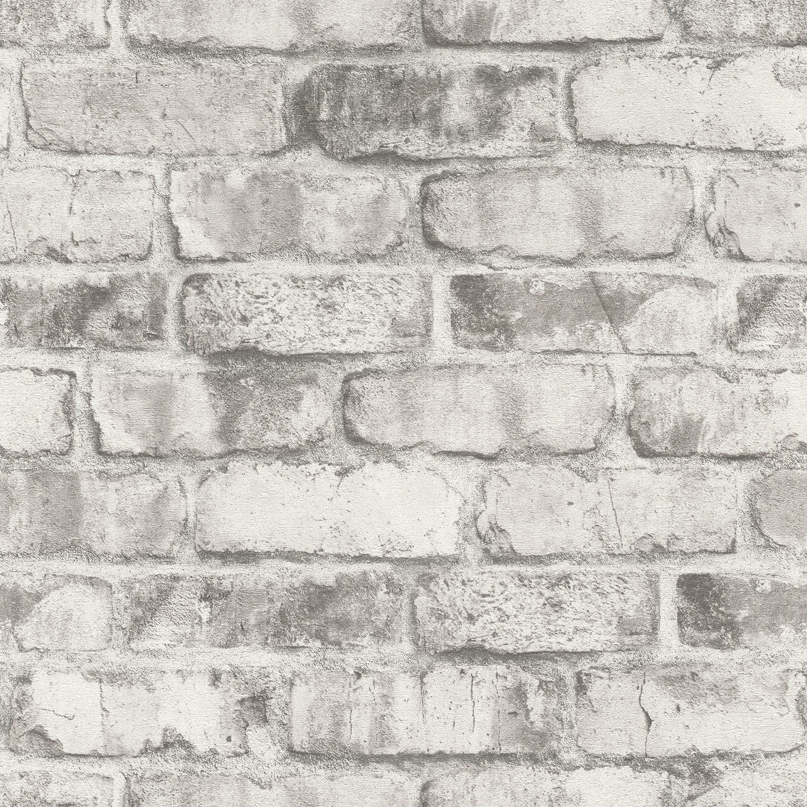 Rasch Vliestapete Clayton - Selbstklebende Tapete Mauerwerk von tesa® x rasch®, strukturiert, Steinoptik, Ziegel, Mauer, Steinmauer, (1 Rolle, 1 St), selbstklebend, 6,00m x 0,53m