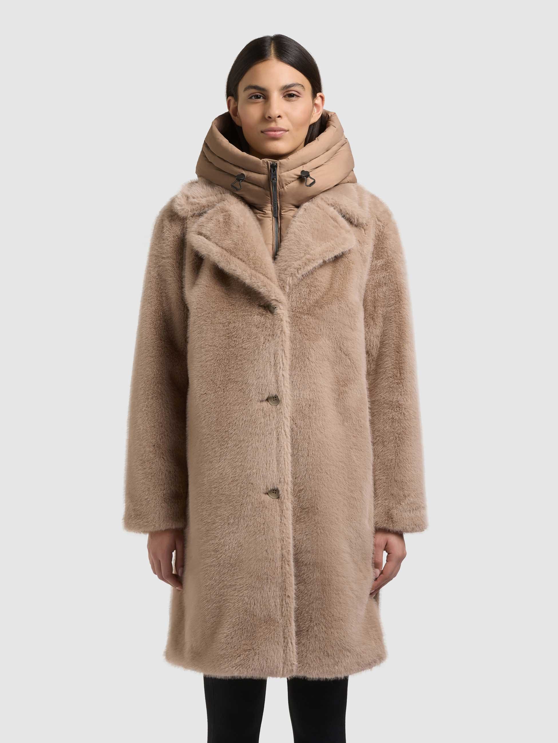 khujo Fellimitatmantel FIZA Regular Fit