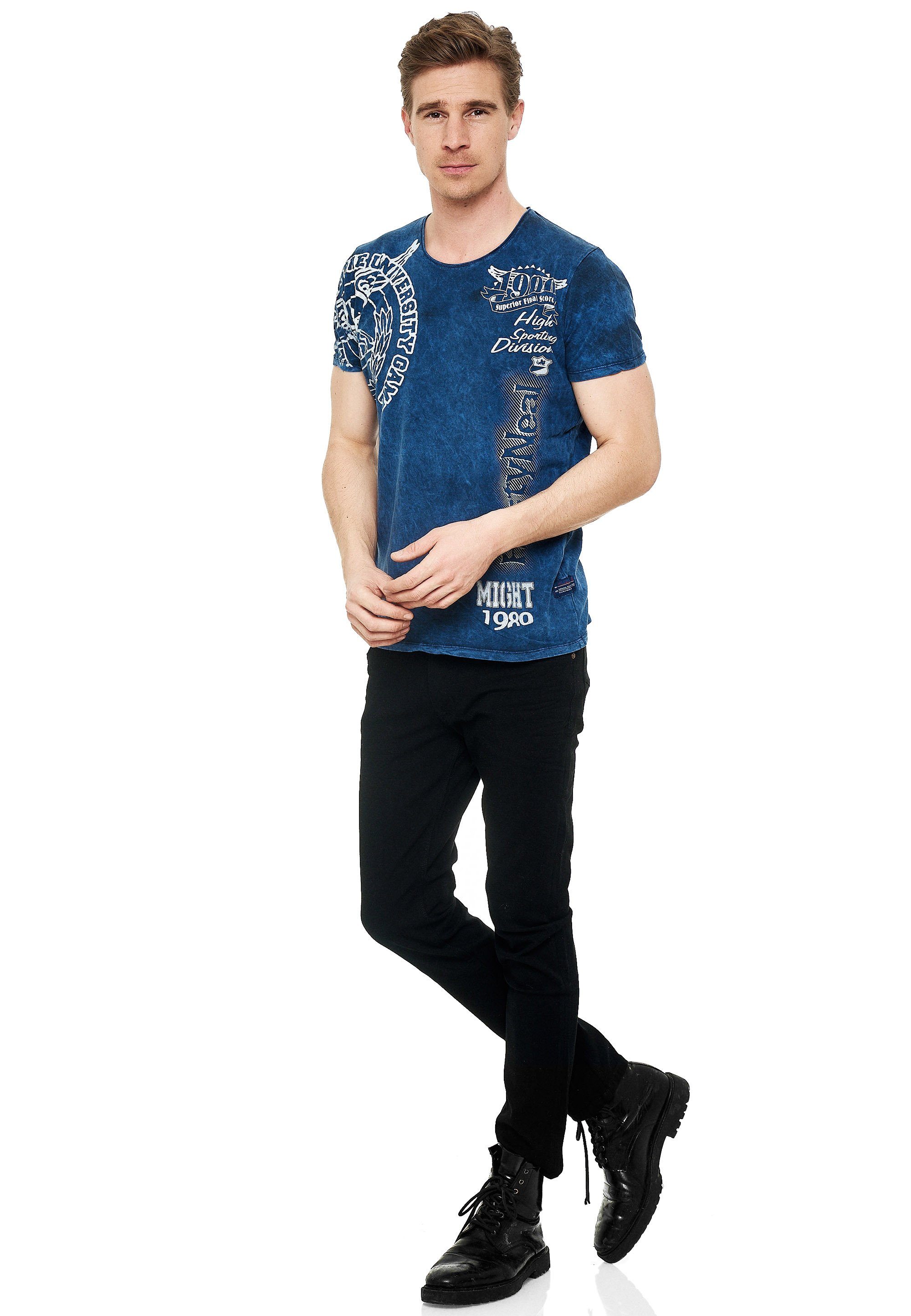 Rusty Neal T-Shirt mit eindrucksvollem Print günstig online kaufen