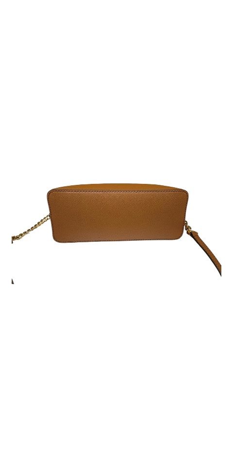 MICHAEL KORS Handtasche Michael Kors Jet Set Travel Dome Crossbody Braun Damen Umhängetasche