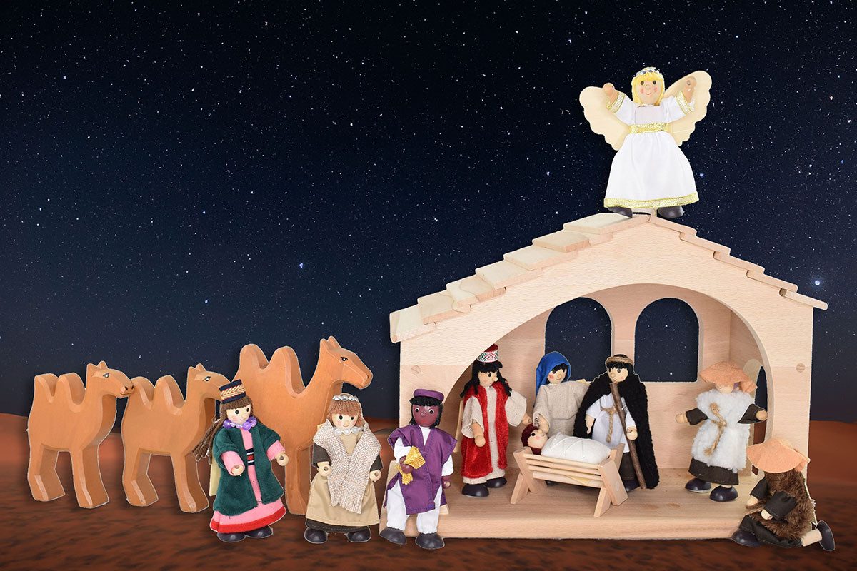Winzlinge Biegepuppe Weihnachtskrippe (15-tlg)