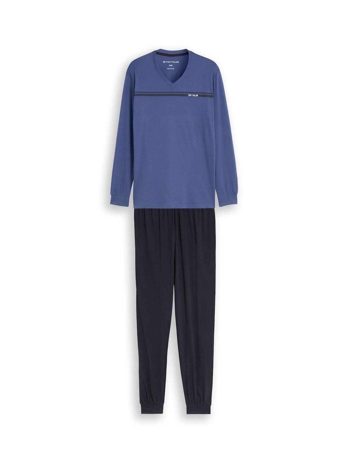 TOM TAILOR Pyjama Unterwäsche Pyjama-Set mit Logo-Print