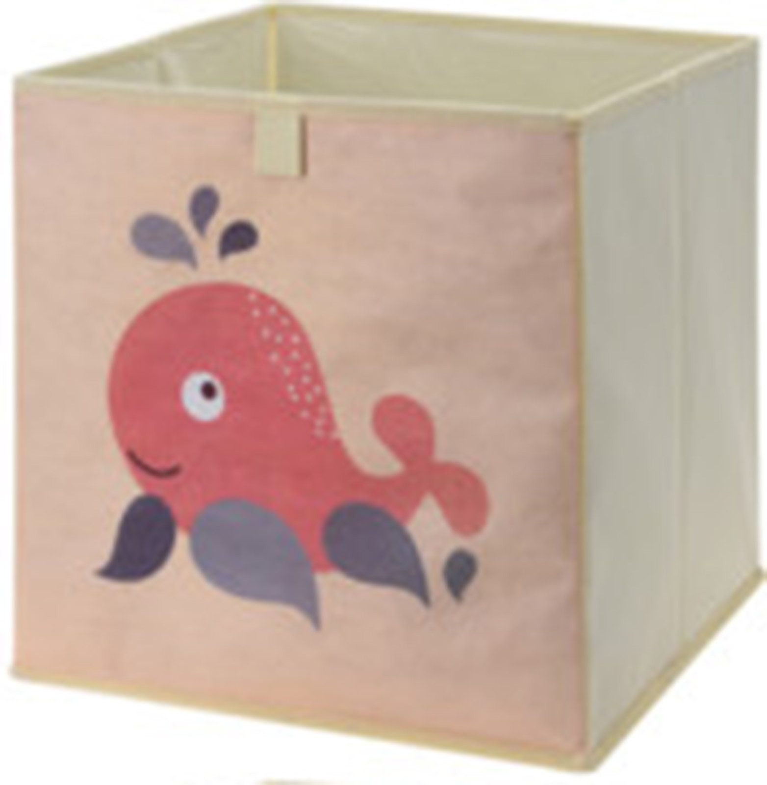 Koopman Toy Chest Toy Box Storage 32x32x32 cm Design 4-piece Set (4 pcs), 4 pcs, 4 designs, animal designs, 32x32x30cm, fabric