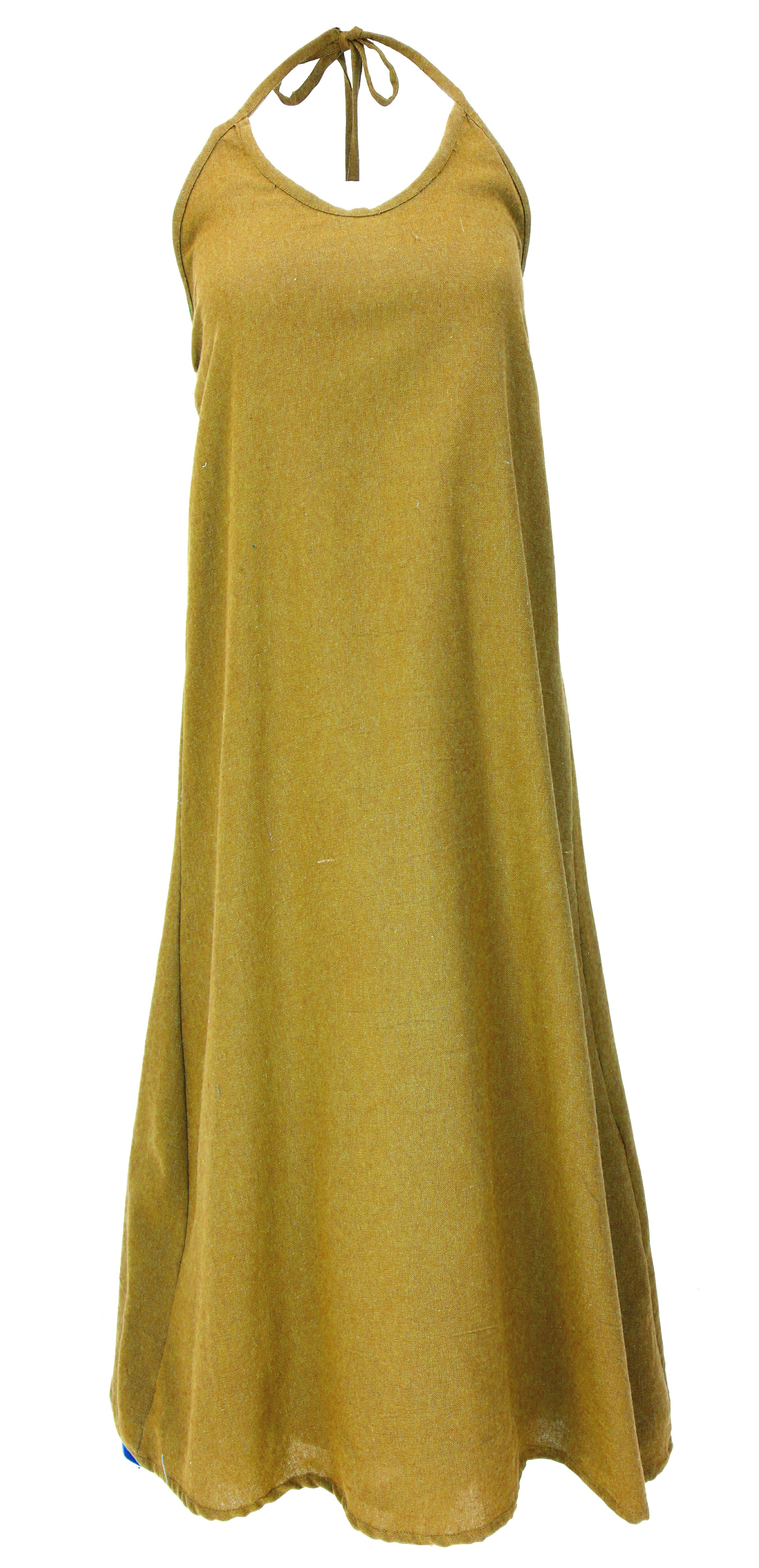 Guru-Shop Midikleid Natürliches Boho Sommerkleid, alternatives.. alternative Bekleidung
