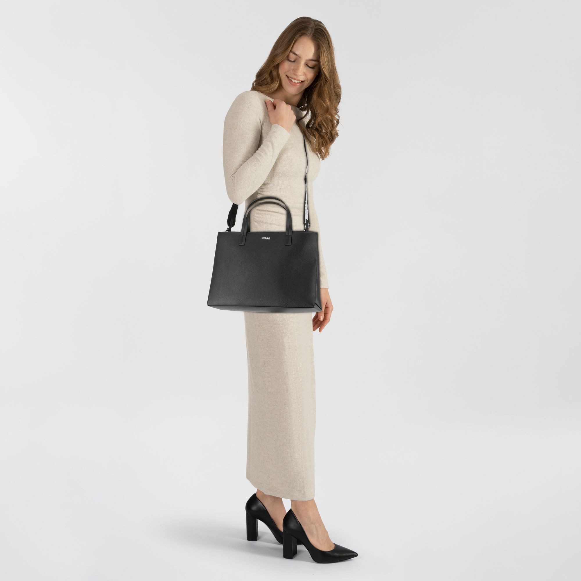 HUGO Shopper Bel Tote W.L., Schultertasche, günstig online kaufen