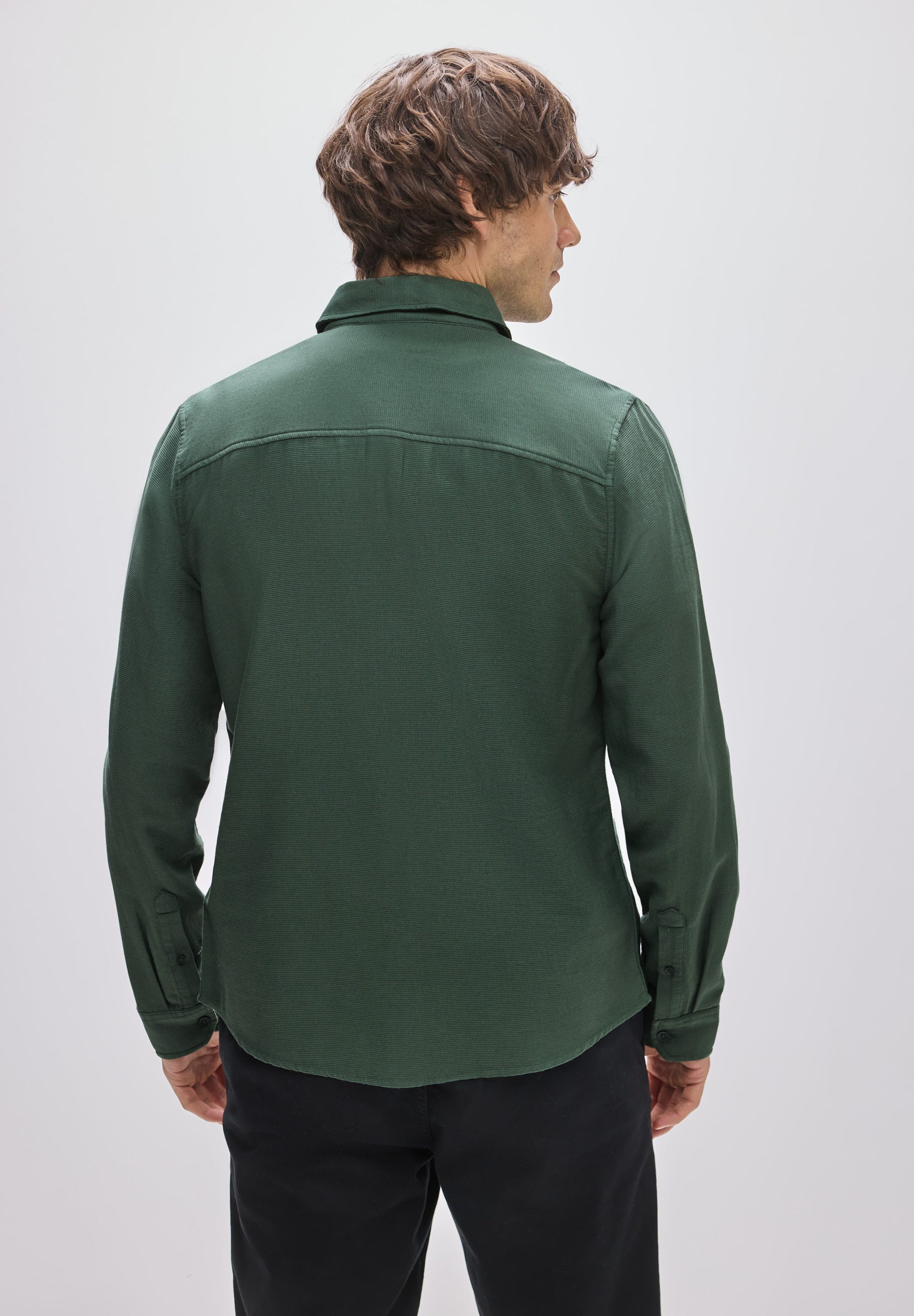 STREET ONE MEN Langarmhemd mit Knopfleiste günstig online kaufen