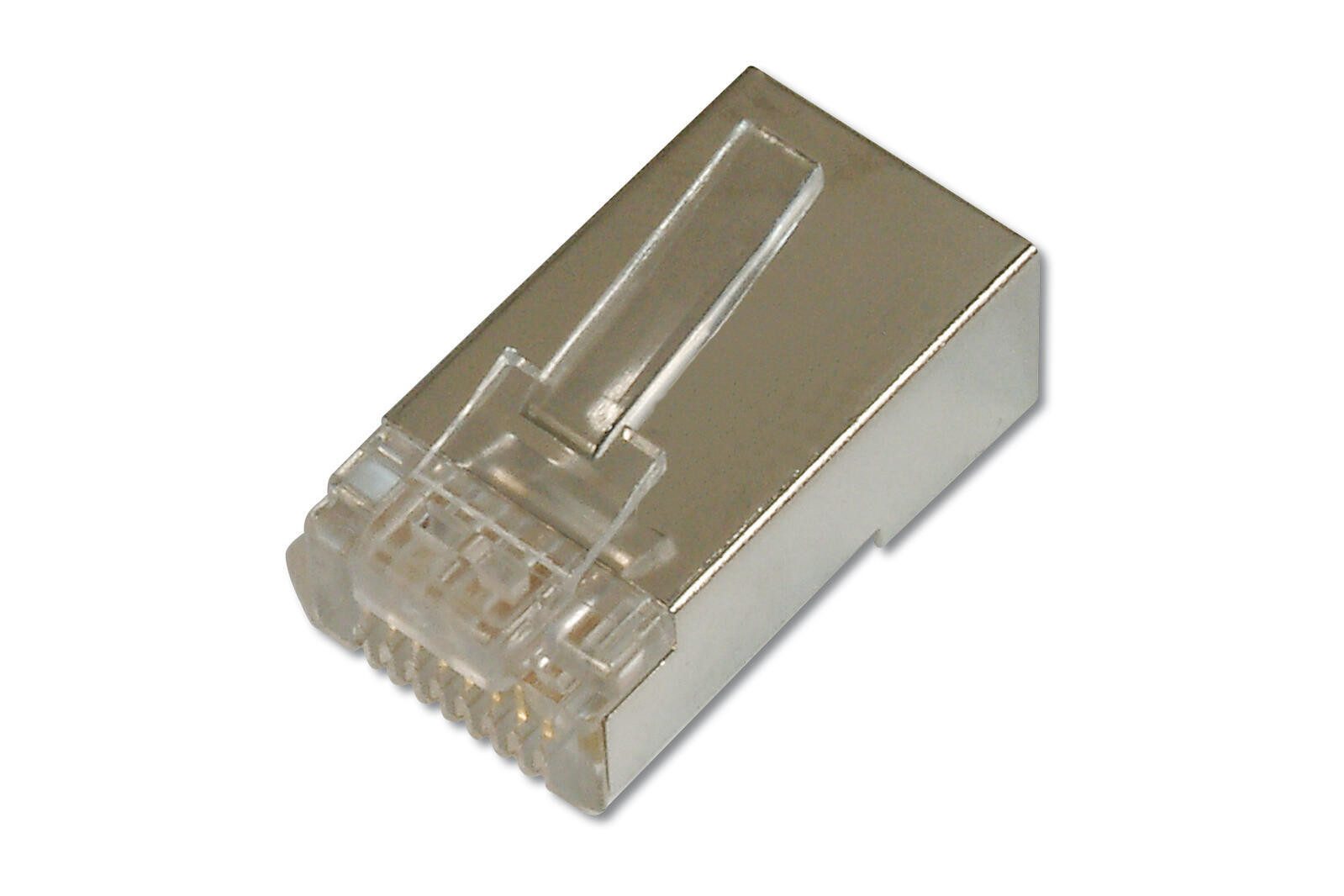 Digitus Modularstecker für Rundkabel, Pass through Stecker Netzwerk-Switch