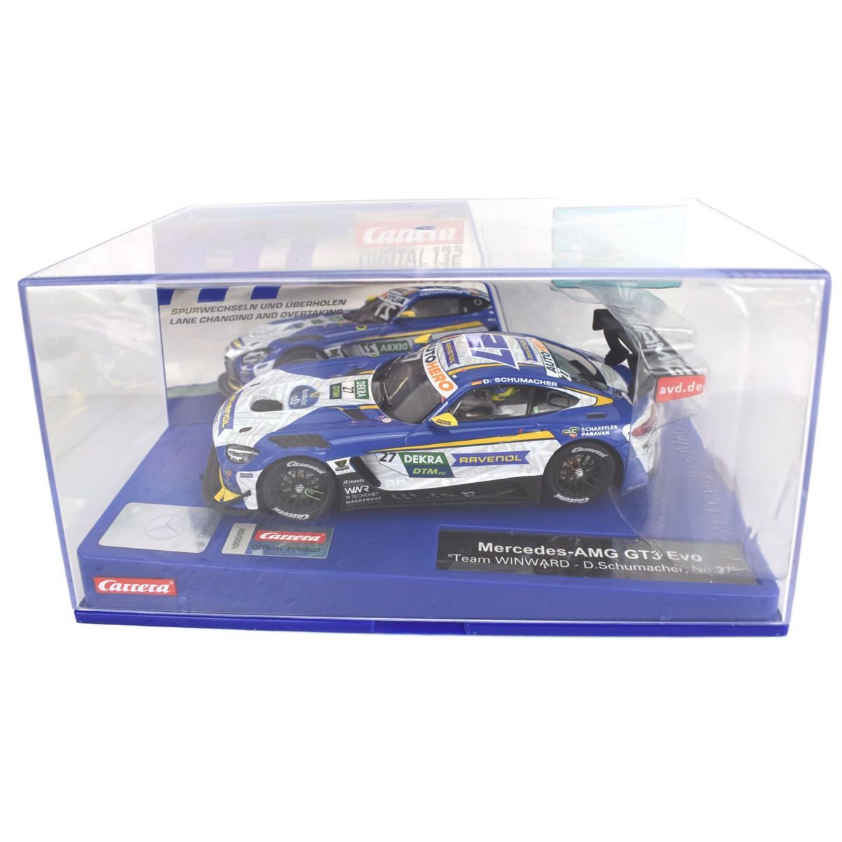Carrera® Rennbahn-Auto Carrera Digital 132 DTM Rennwagen Audi BMW und Mercedes, Mit Beleuchtung
