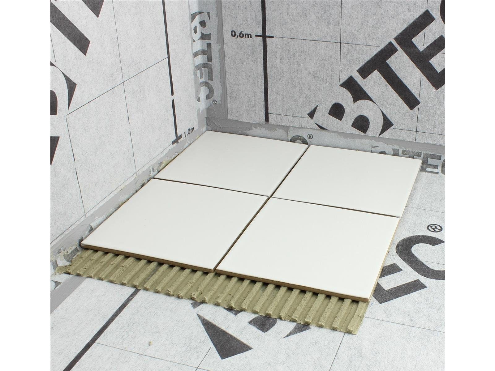 BTEC Wannenabdichtband Abdichtungsbahn Entkopplungsmatte BTEC 1000 mm breit lfd. Meter