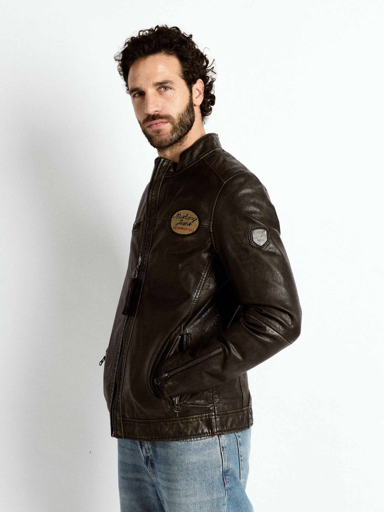 MUSTANG Lederjacke Varberg