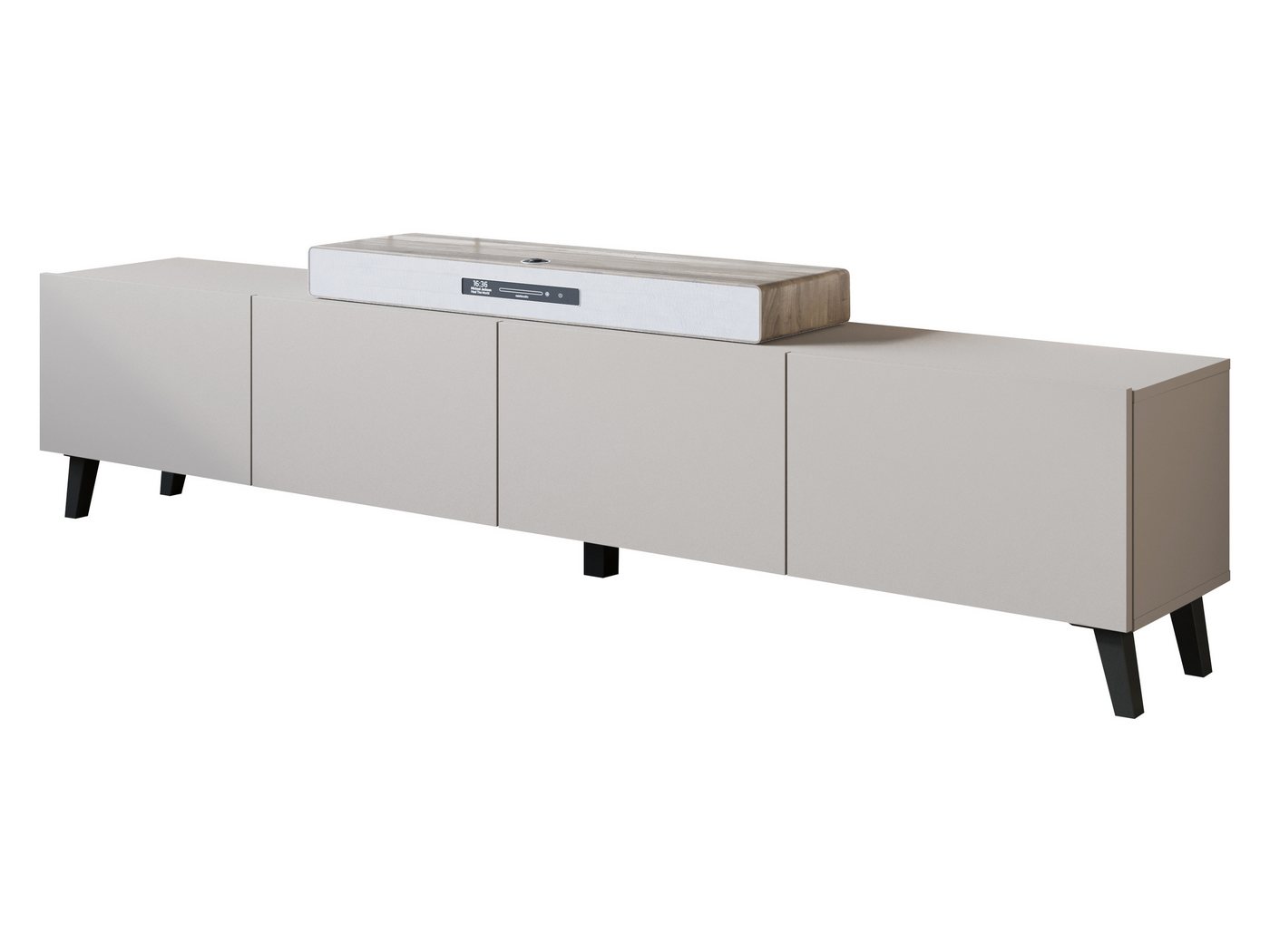 MIRJAN24 TV-Schrank Phuket 190 (mit vier Kleppen) Gedämpftem Schließsystem, 190x32x40 cm