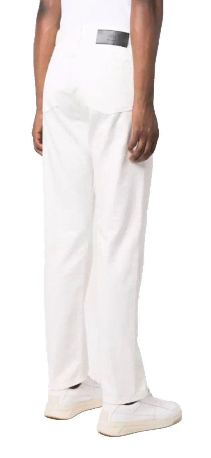 AMI PARIS - ALEXANDRE MATTIUSSI 5-Pocket-Jeans Gerade Jeans Denim Hose 5-Pocket Premium-Komfort,hochwertiges Baumwollgewebe, softem Finish