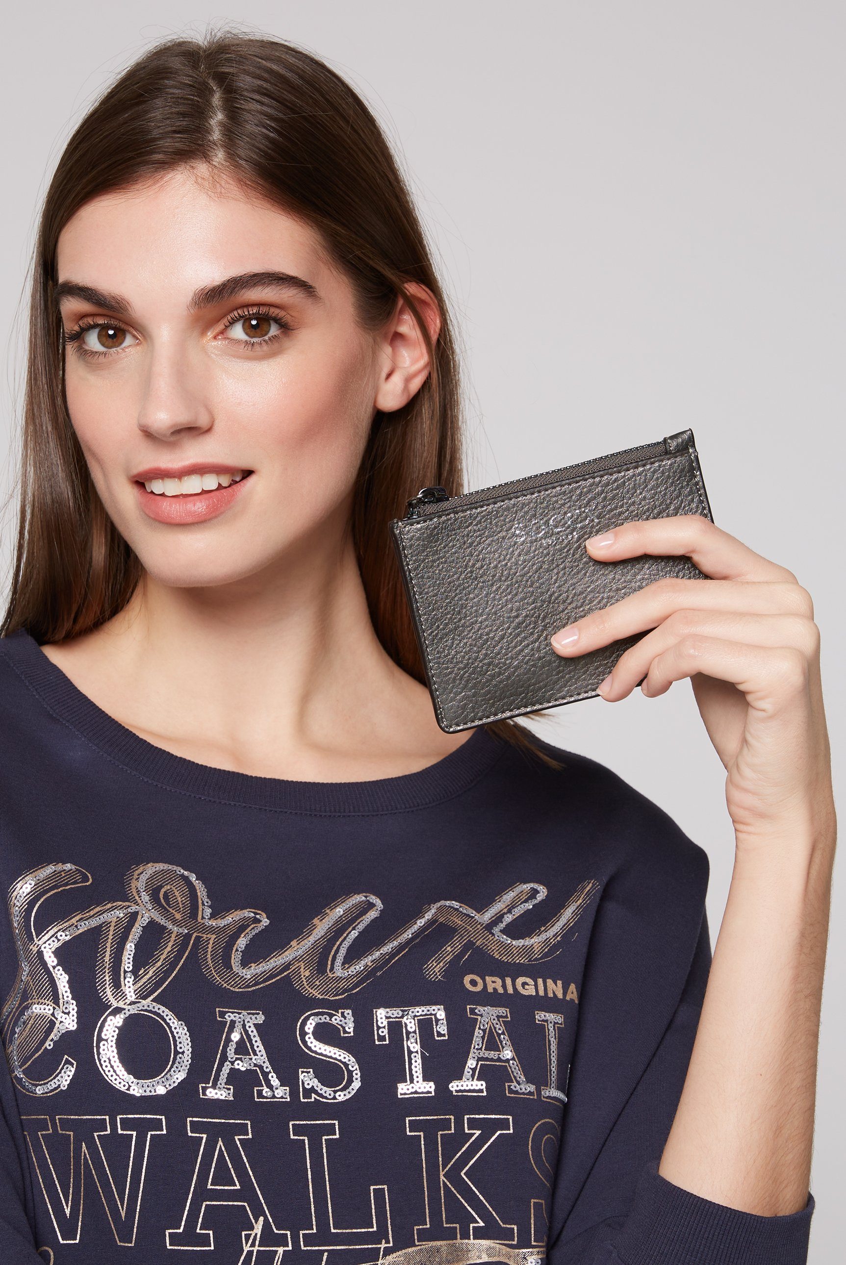 Ro Rox Oxana Gothic Geldbörse – Kunstleder, Ouija-Print, Mit Reißverschluss