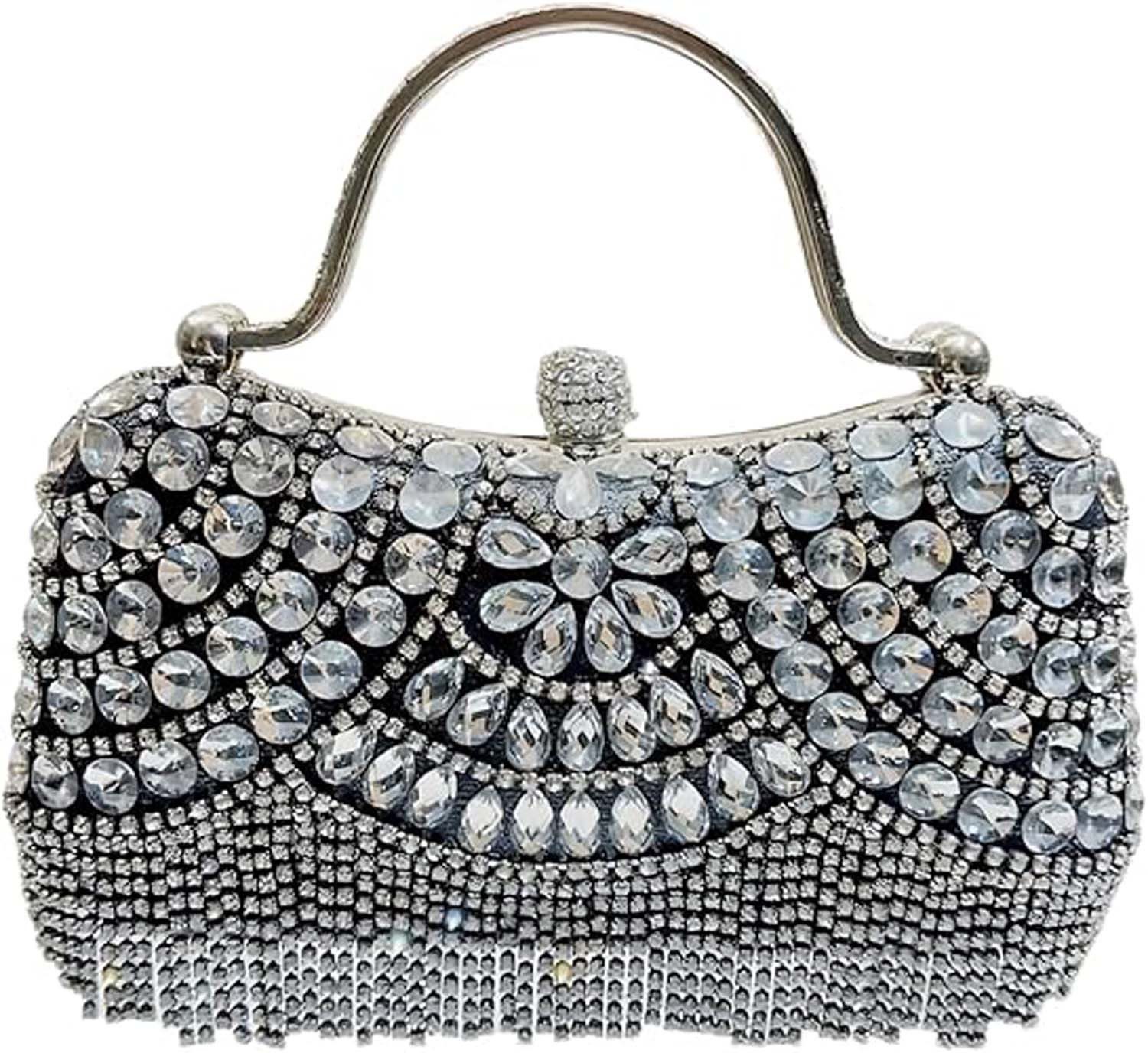 Zaewry Clutch Handtasche Abendtasche Brauttasche, Beuteltasche Damen