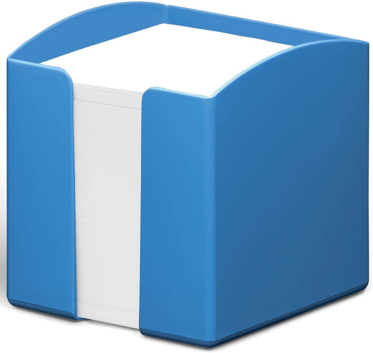 Notizzettel Zettelbox Eco gefüllt 10x10,5x10cm blau.
