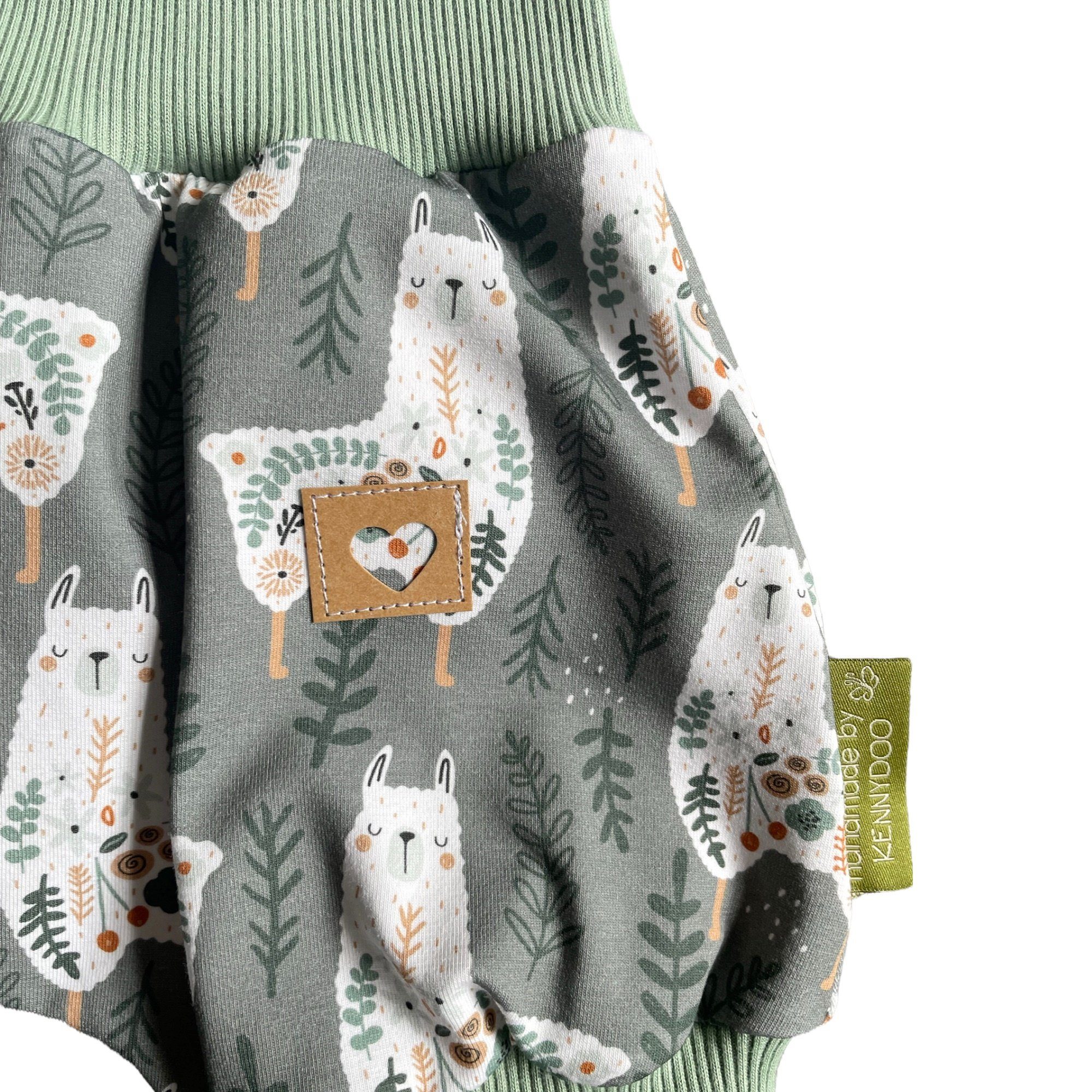 Body mit & Set teilig) Baby Shorts kennydoo niedlichem (2 "Lama" Kinder- Design