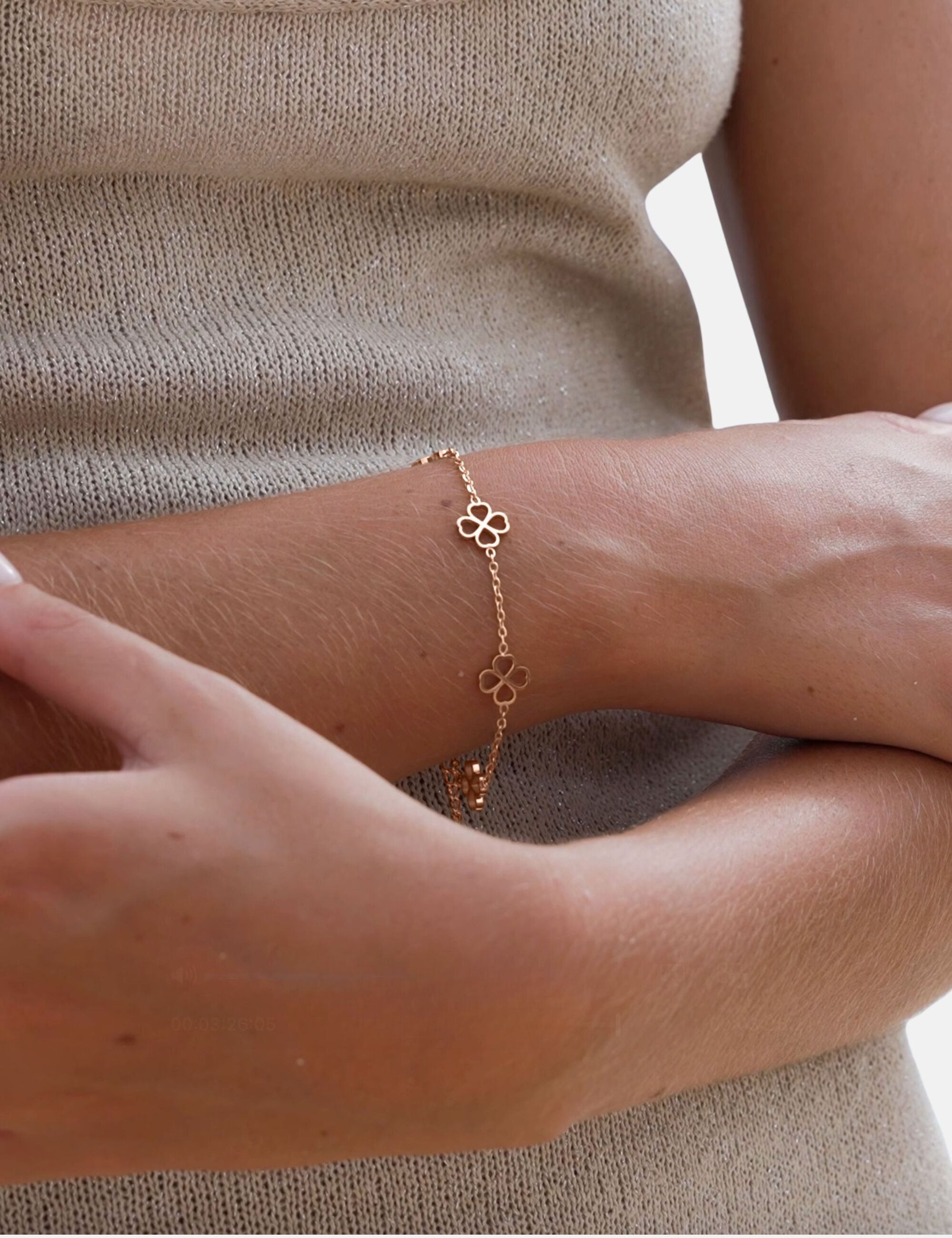 GOOD.designs Armband Kleeblatt (1-tlg), allergikerfreundlich