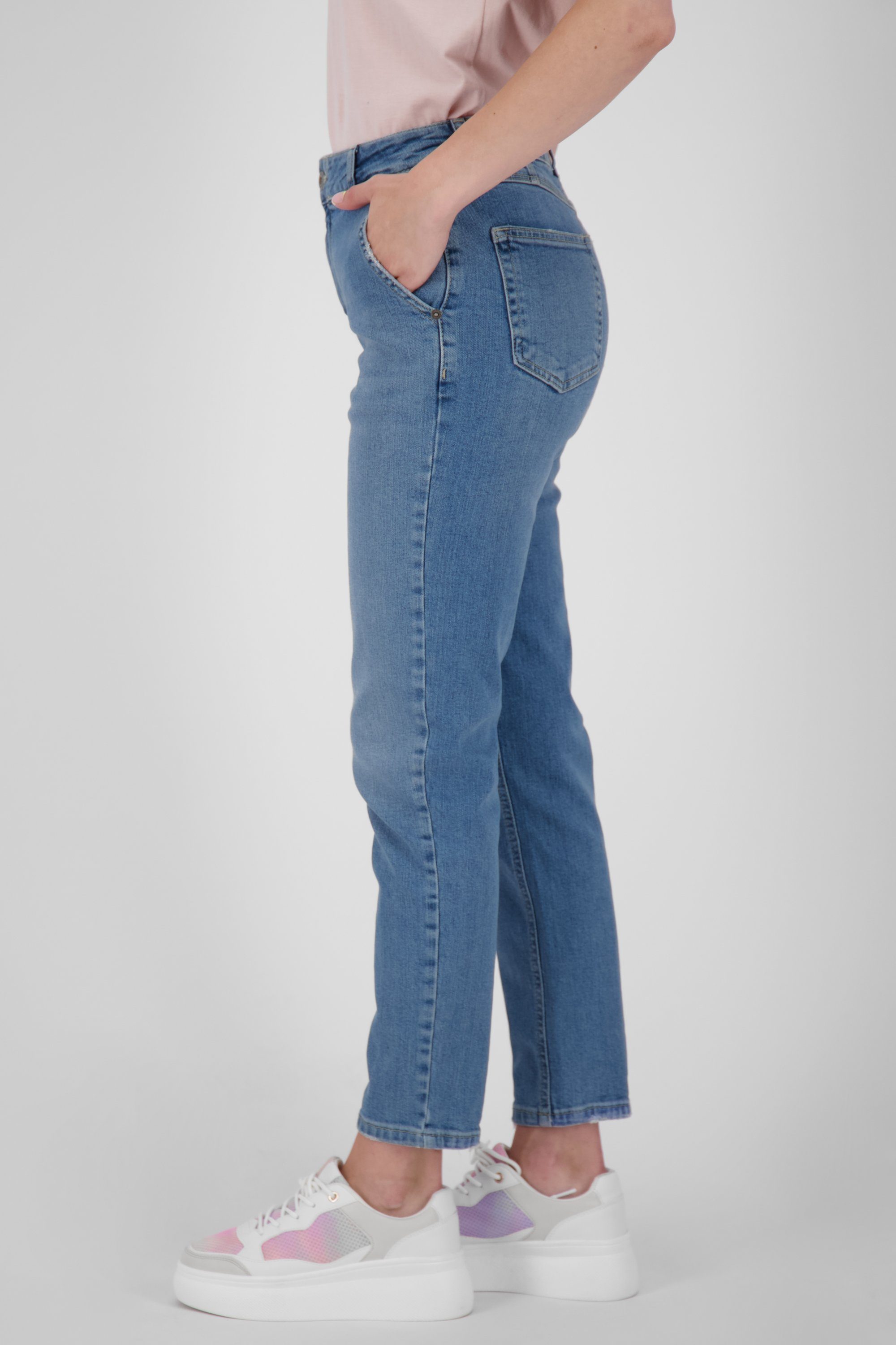 washed Pants Damen LaureenAK denim Mom-Jeans Alife Kickin light DNM A & Jeanshose