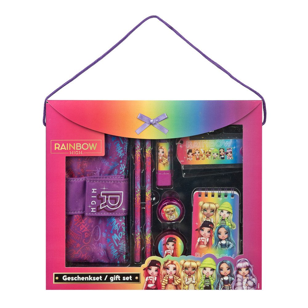 Schulheft Rainbow High - Schreibset - 8-teilig