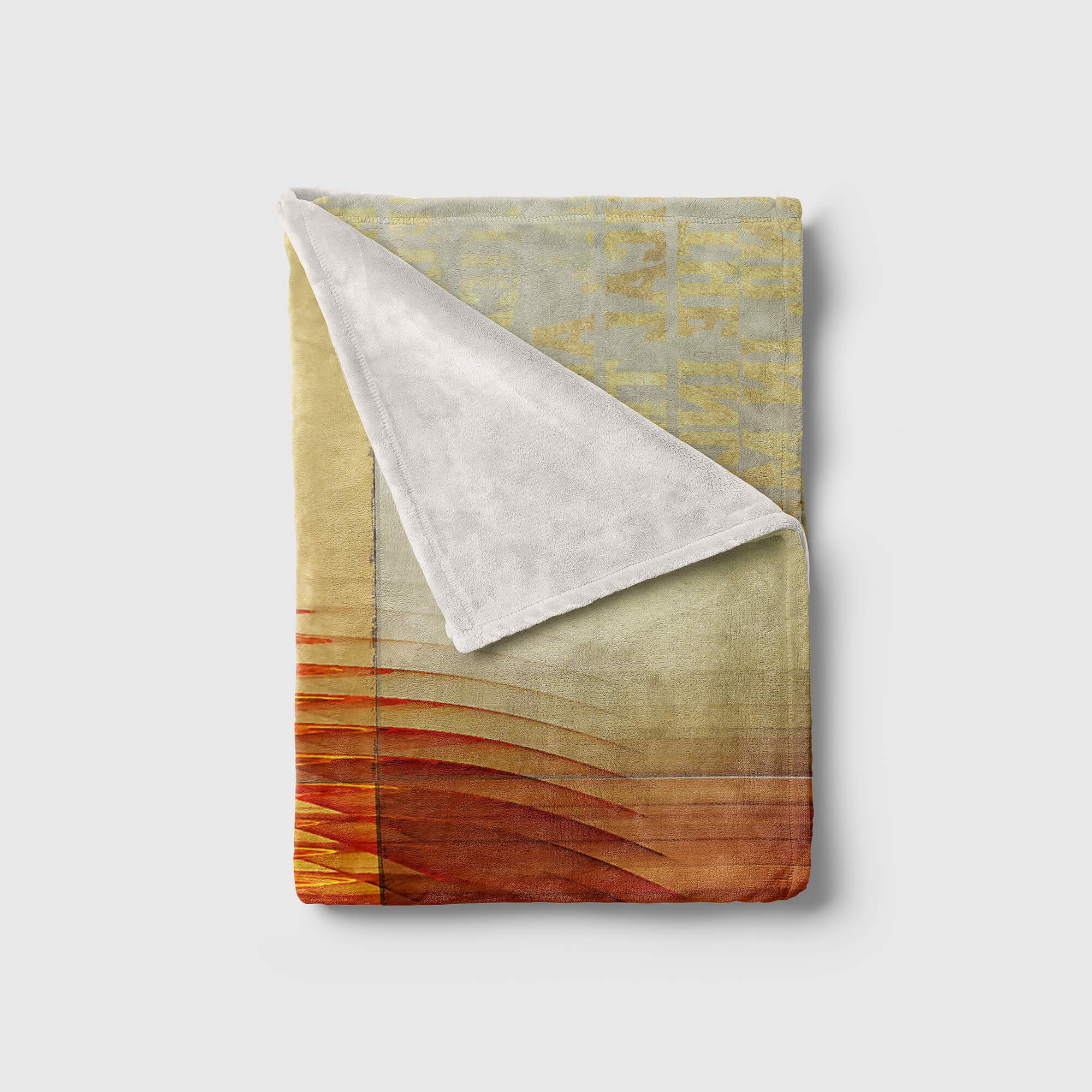 Motiv, mit (1-St), Enigma Saunatuch Handtücher Baumwolle-Polyester-Mix Strandhandtuch Sinus Handtuch Art Kuscheldecke Handtuch abstrakten