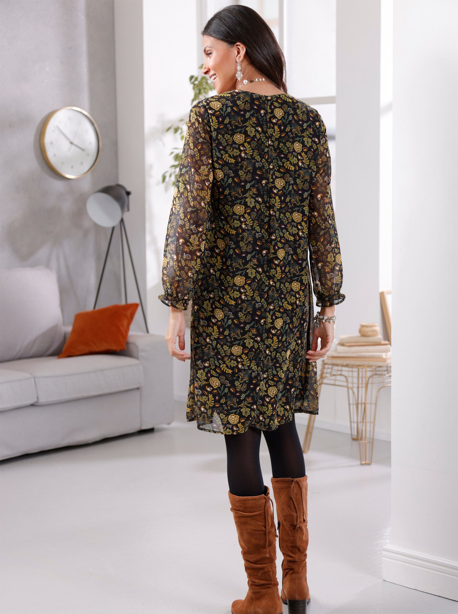 Sieh an! Etuikleid Kleid Langarm