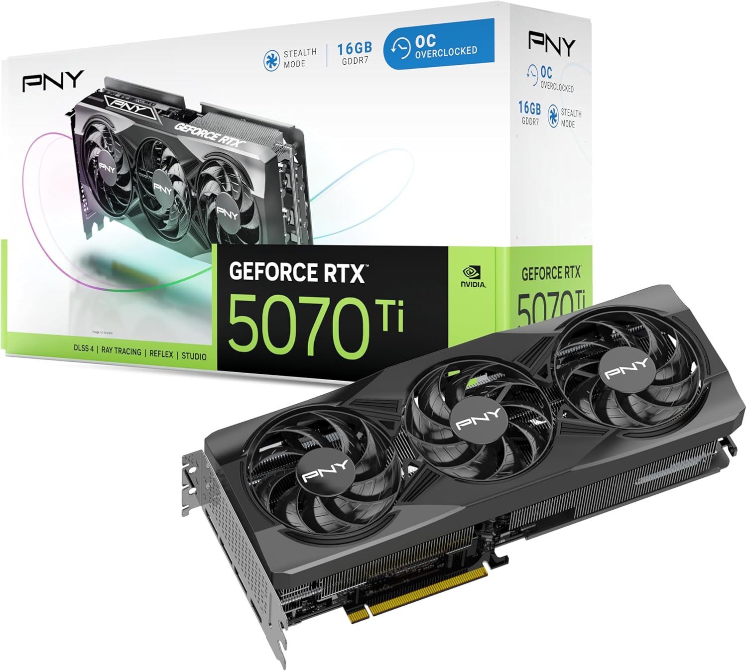 PNY PNY GeForce RTX 5070 Ti Overclocked Triple Fan, 16GB GDDR7 Grafikkarte