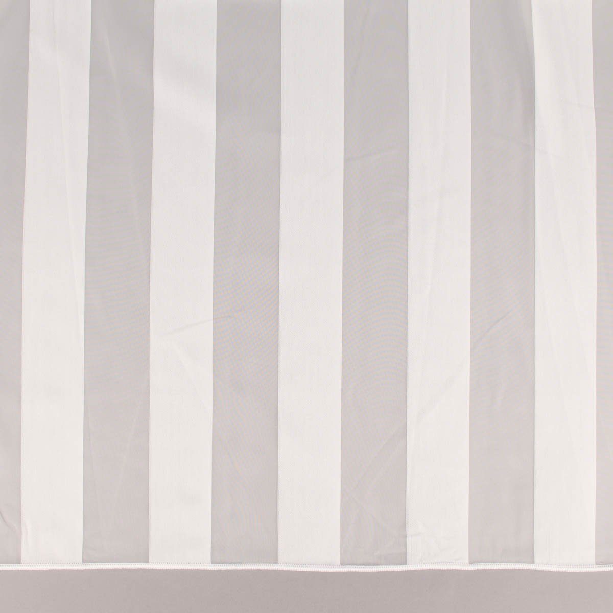 SCHÖNER LEBEN. Meterware Halbtransparenter Gardinenstoff Gardinenstores Längsstreifen ecru 3m, halbtransparent, Kunstfaser, made in Germany, mit Bleiband, pflegeleicht, überbreit