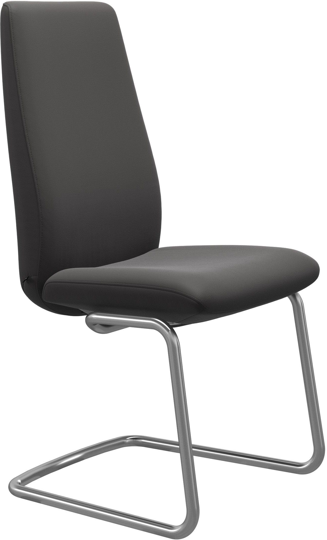 Stressless® Polsterstuhl Laurel, High Beinen Größe Stahl Back, aus Chrom L, glänzend in mit