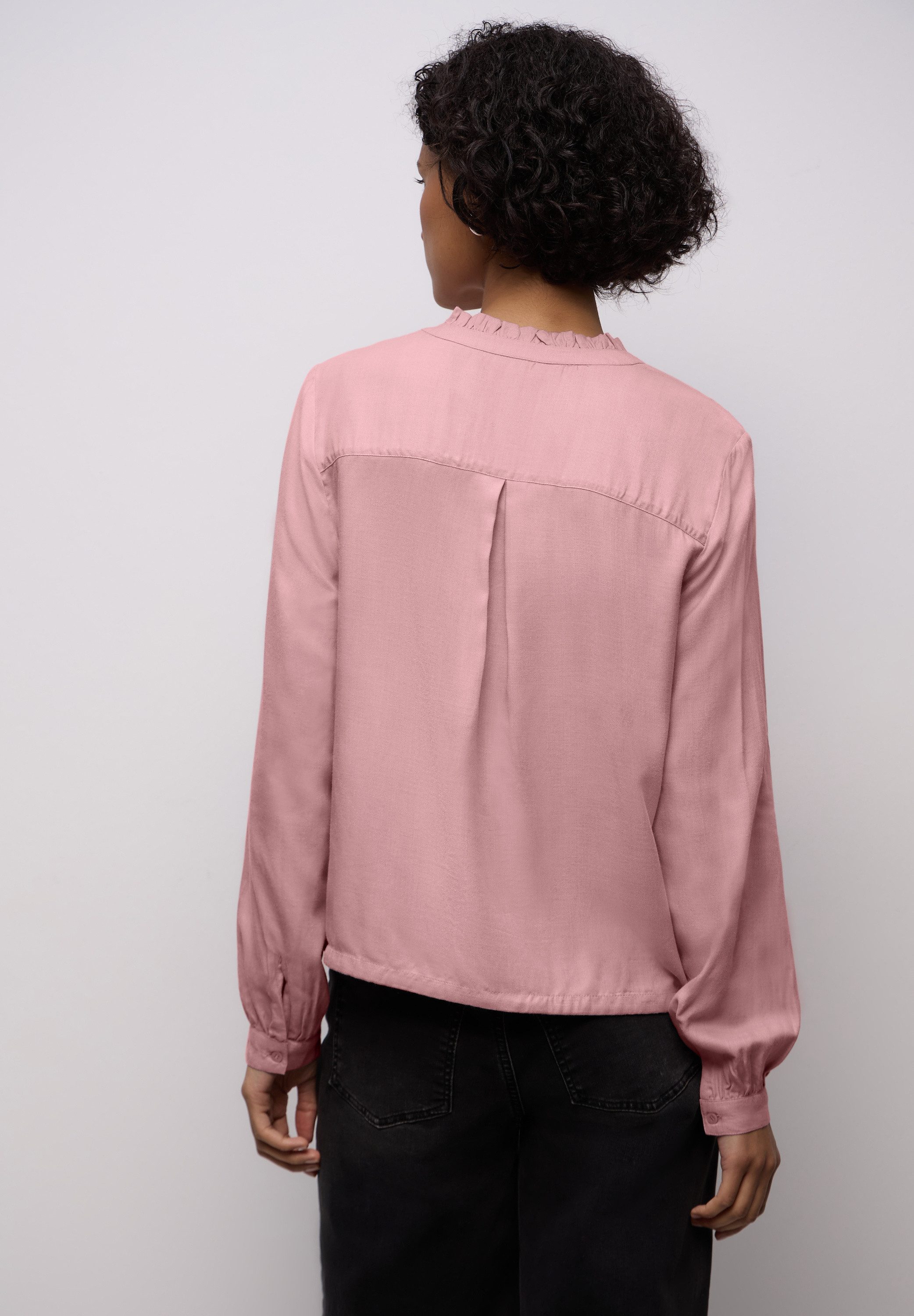 STREET ONE Langarmbluse mit Rüschendetails günstig online kaufen