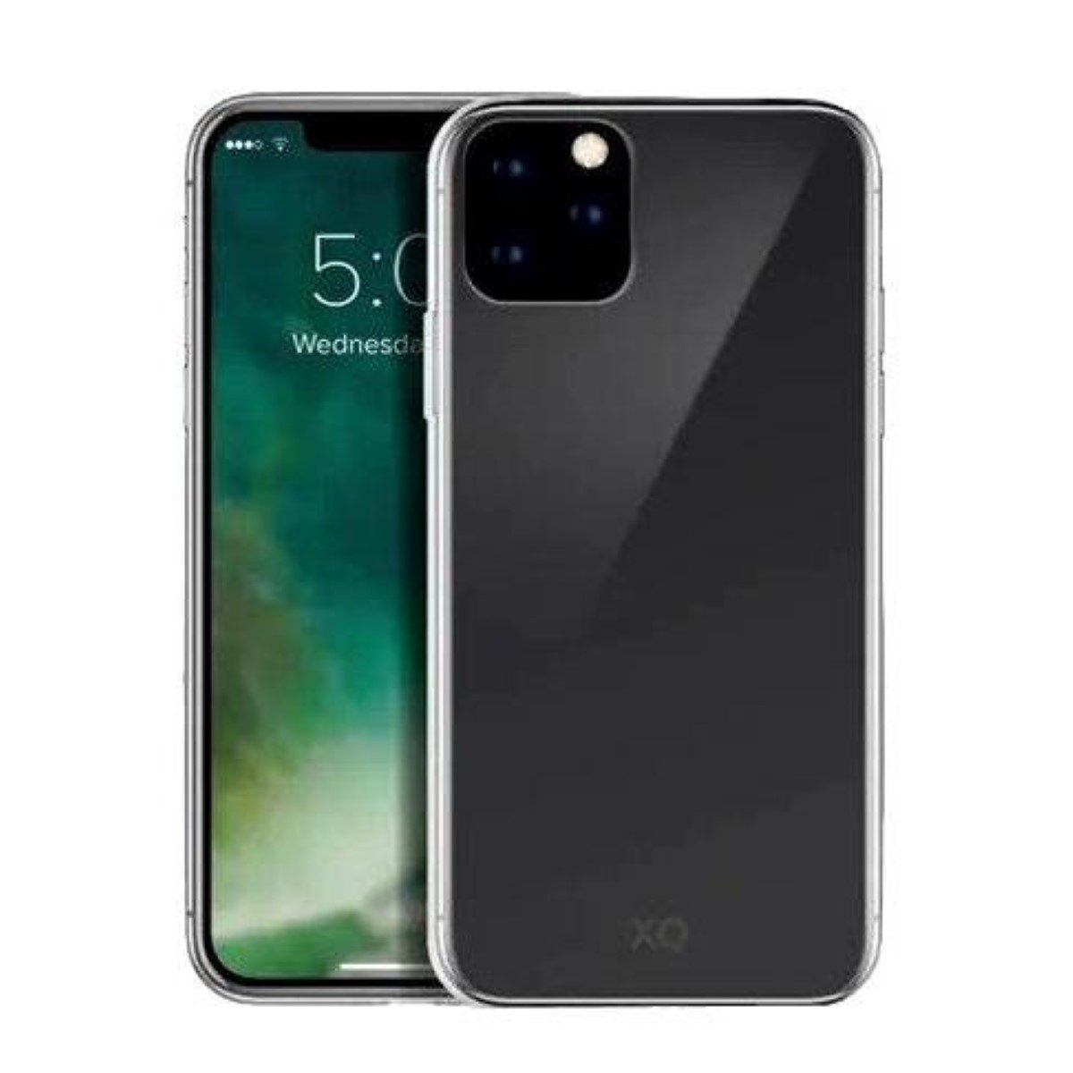XQISIT Handyhülle TPU Flex Cover Clear Case Schutz-Hülle, Anti-Bakteriell Klar für Apple iPhone 14 Plus