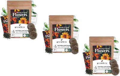 growbro Gartenpflege-Set 3 X Flower Light Anzuchtset - Züchte deinen neuen BRO, Bekannt aus Tik Tok