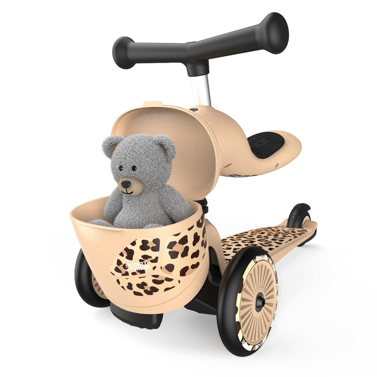 Scoot and Ride Kinderfahrzeug Lauflernhilfe Highwaykick 1 Lifestyle, Lauflernhilfe und Kickboard, integrierte Transportbox für Spielsachen