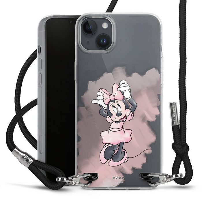 DeinDesign Handyhülle Mickey & Minnie Mouse Disney Motiv ohne Hintergrund Apple iPhone 14 Plus Handykette Hülle mit Band Case zum Umhängen