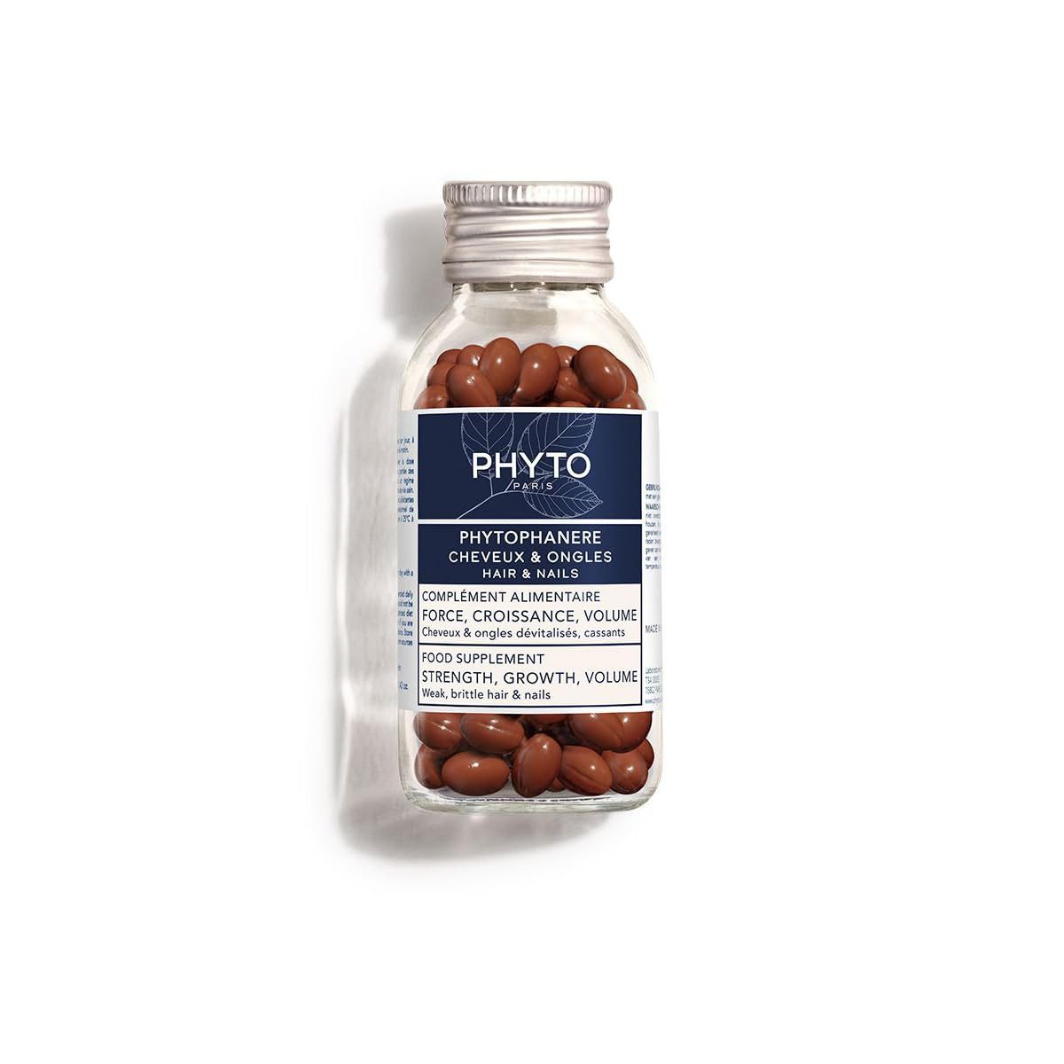 Phyto Paris PHYTOPHANERE Stärkungsergänzungsmittel für Haare und Nägel 120CP Kapseln, 66 g